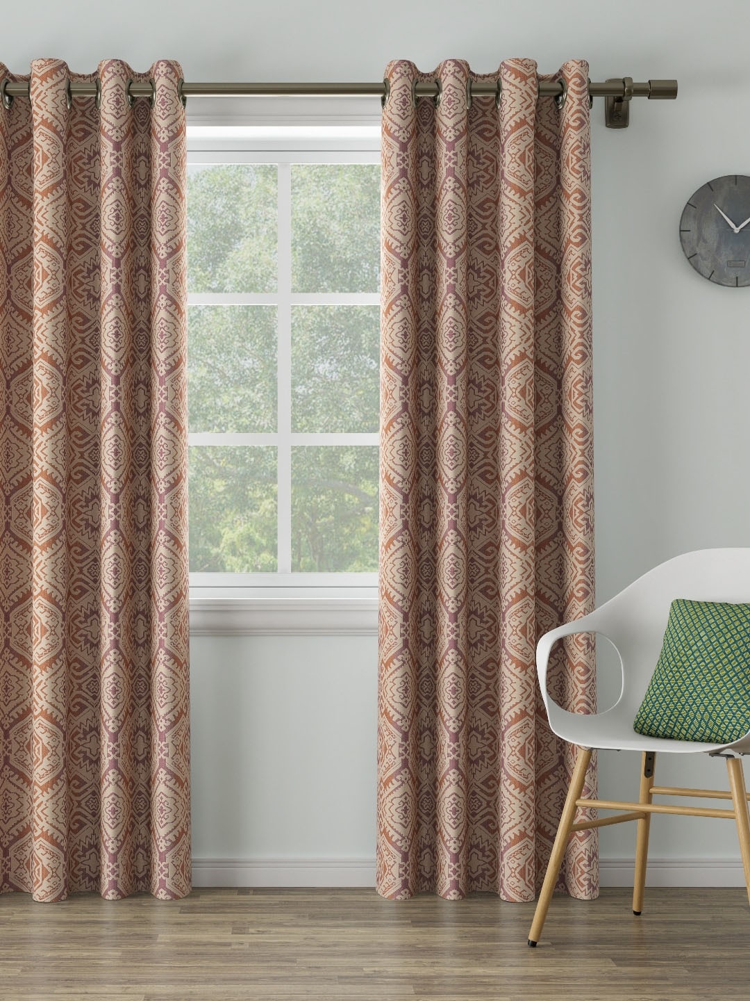 

DDecor Beige Single Long Door Curtain