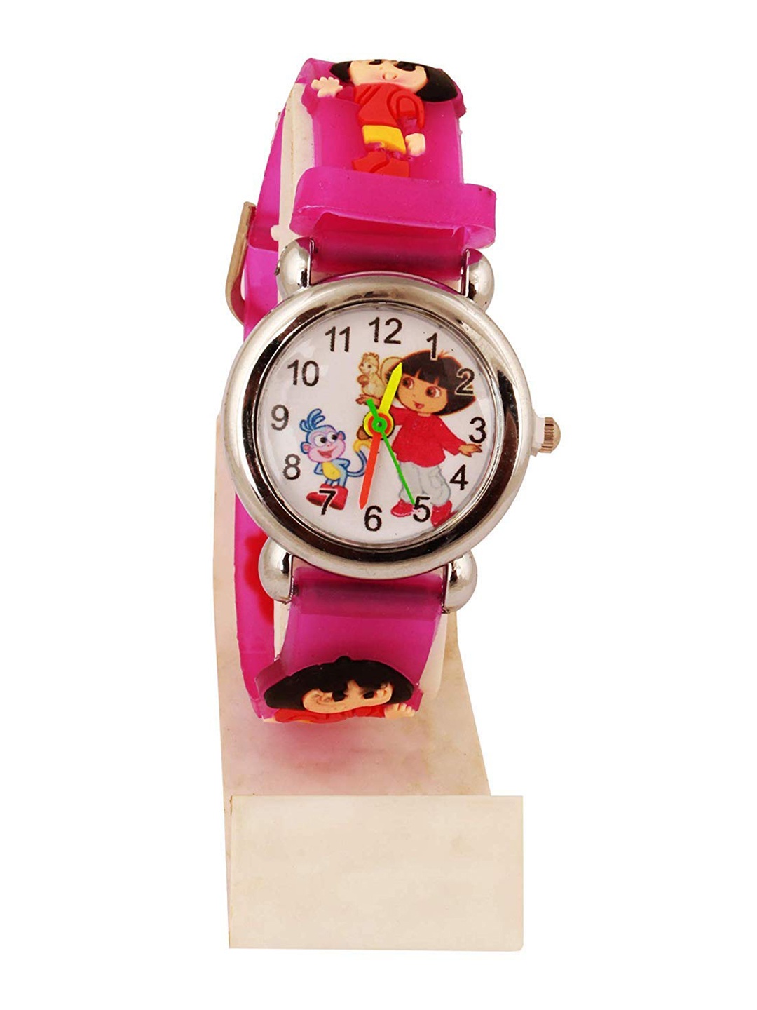 

SWADESI STUFF Girls Pink Analogue Watch dora darkpink