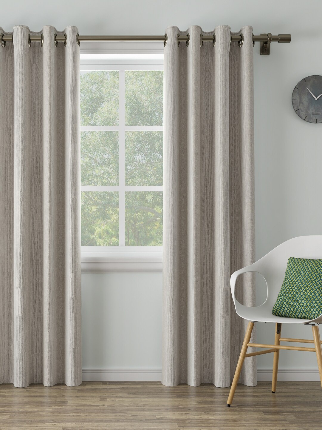 

DDecor Beige Single Door Curtain