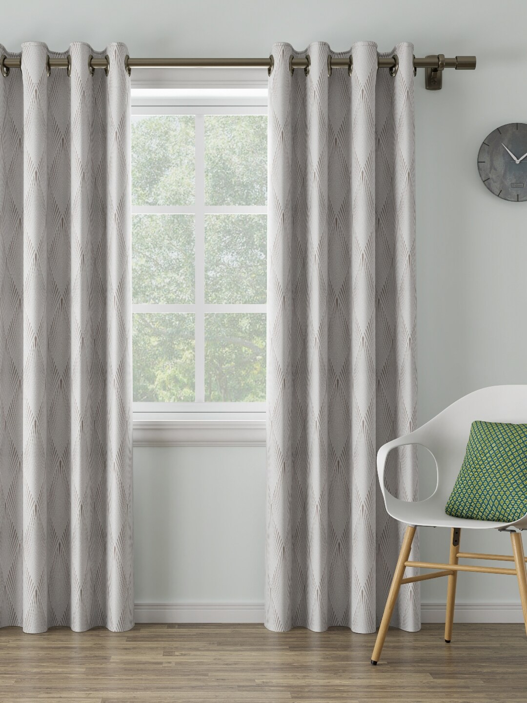 

DDecor Grey Single Door Curtain