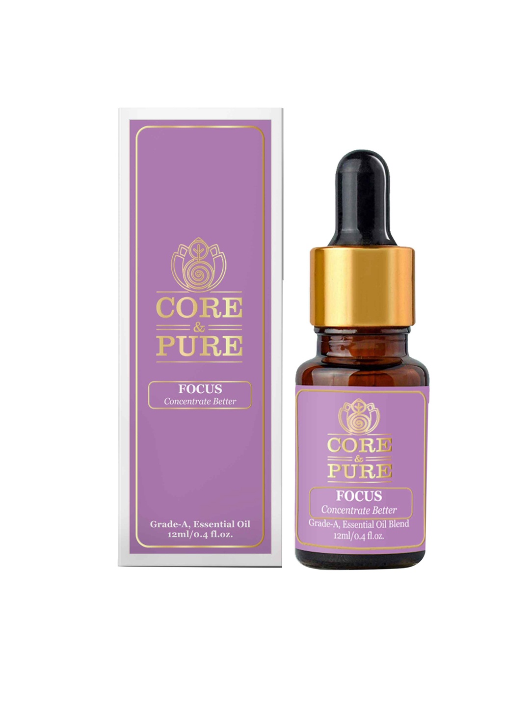 CORE & PURE Focus for Better Concentration Essential Oil, Brown