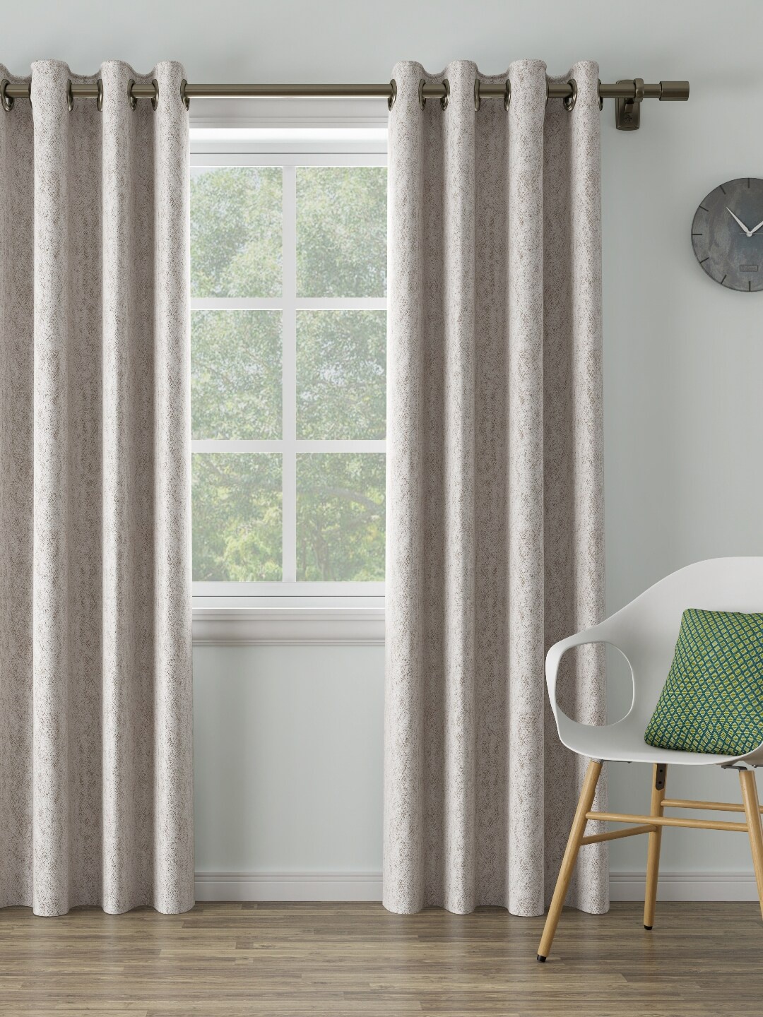

DDecor Beige Single Long Door Curtain