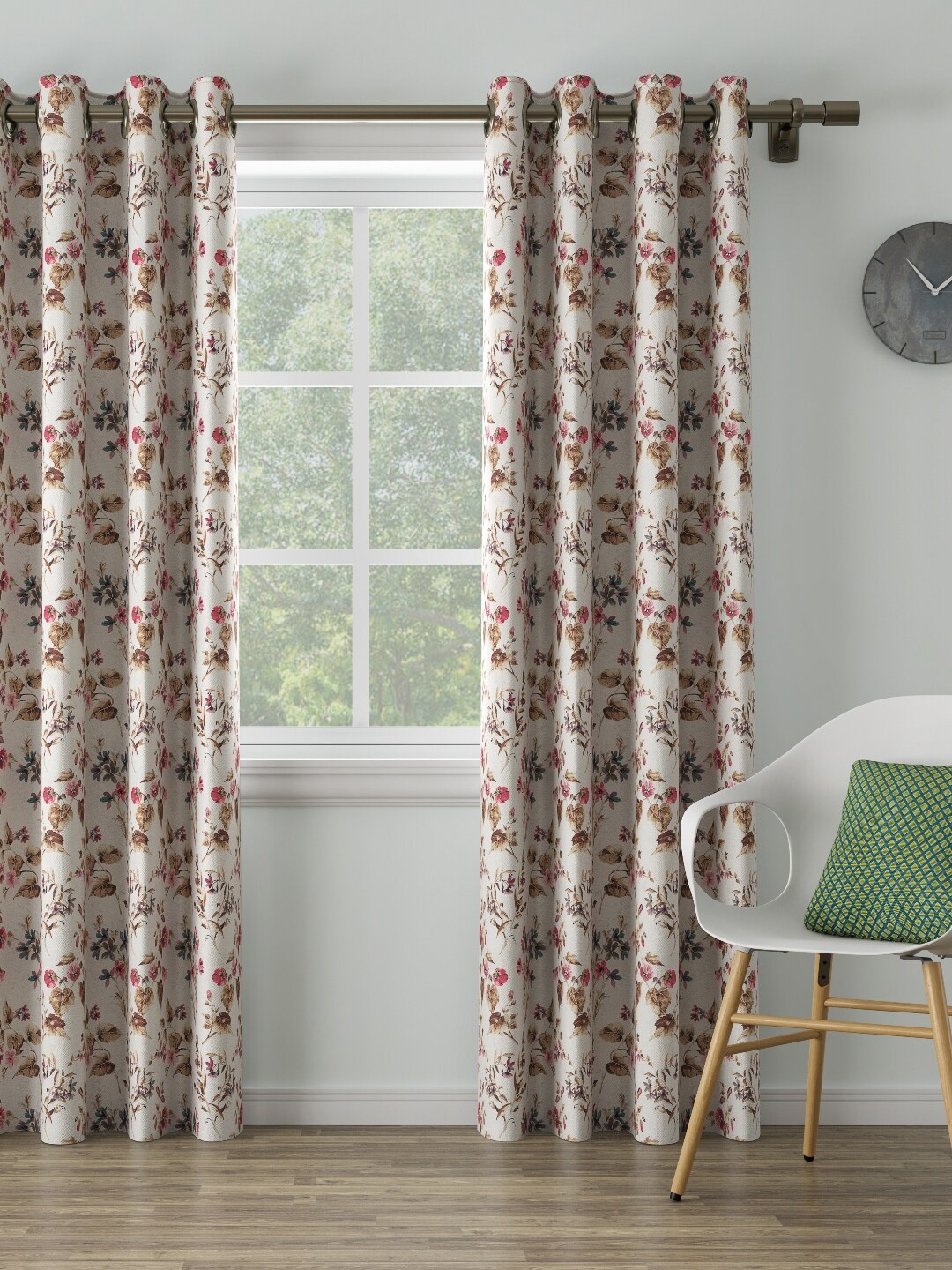 DDecor White Single Door Curtain