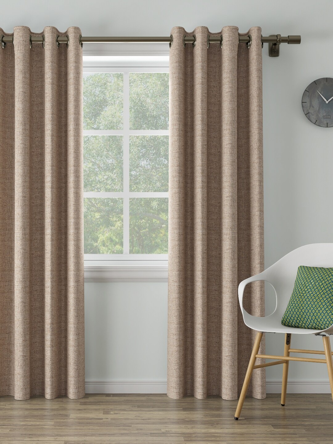 

DDecor Beige Single Door Curtain