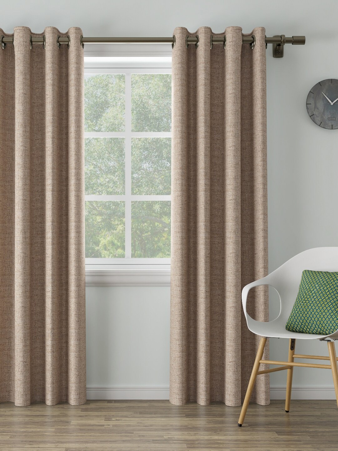 

DDecor Beige Single Long Door Curtain
