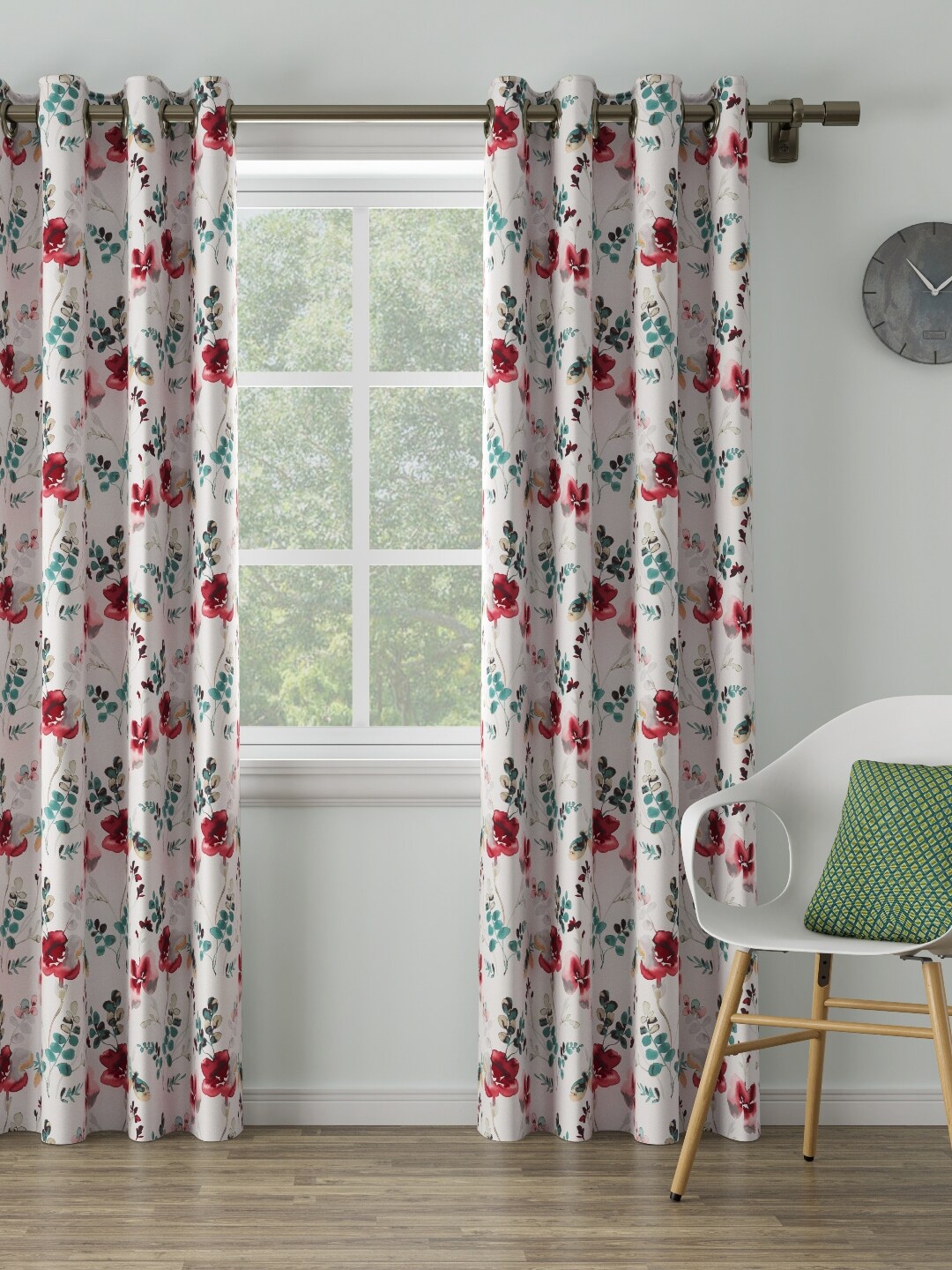 

DDecor Red Single Door Curtain