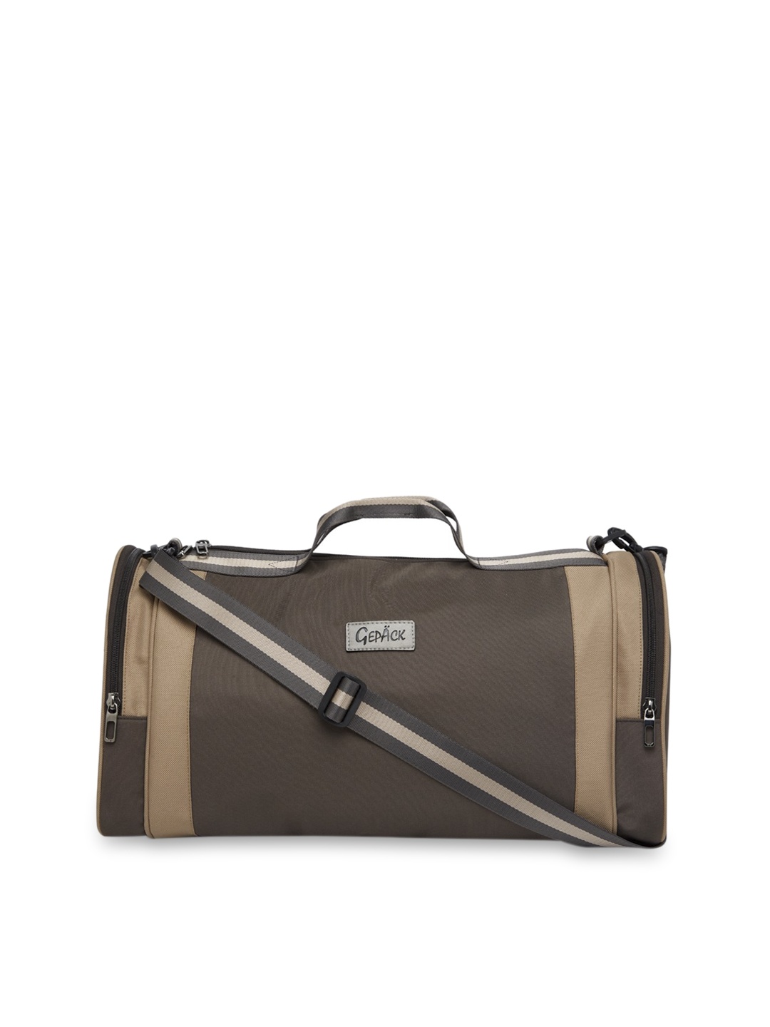 

GEPACK by BagsRus Polyester 52 cms Olive Green Duffel Travel Bag, Brown