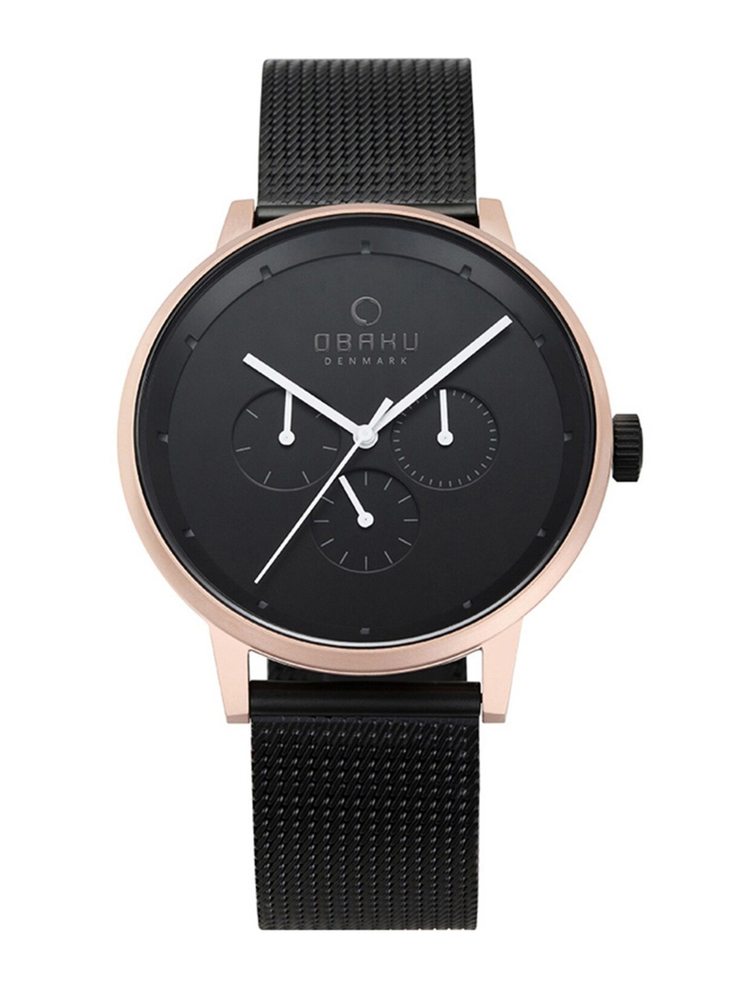 

Obaku Men Black Analogue Watch V208GMVBMB