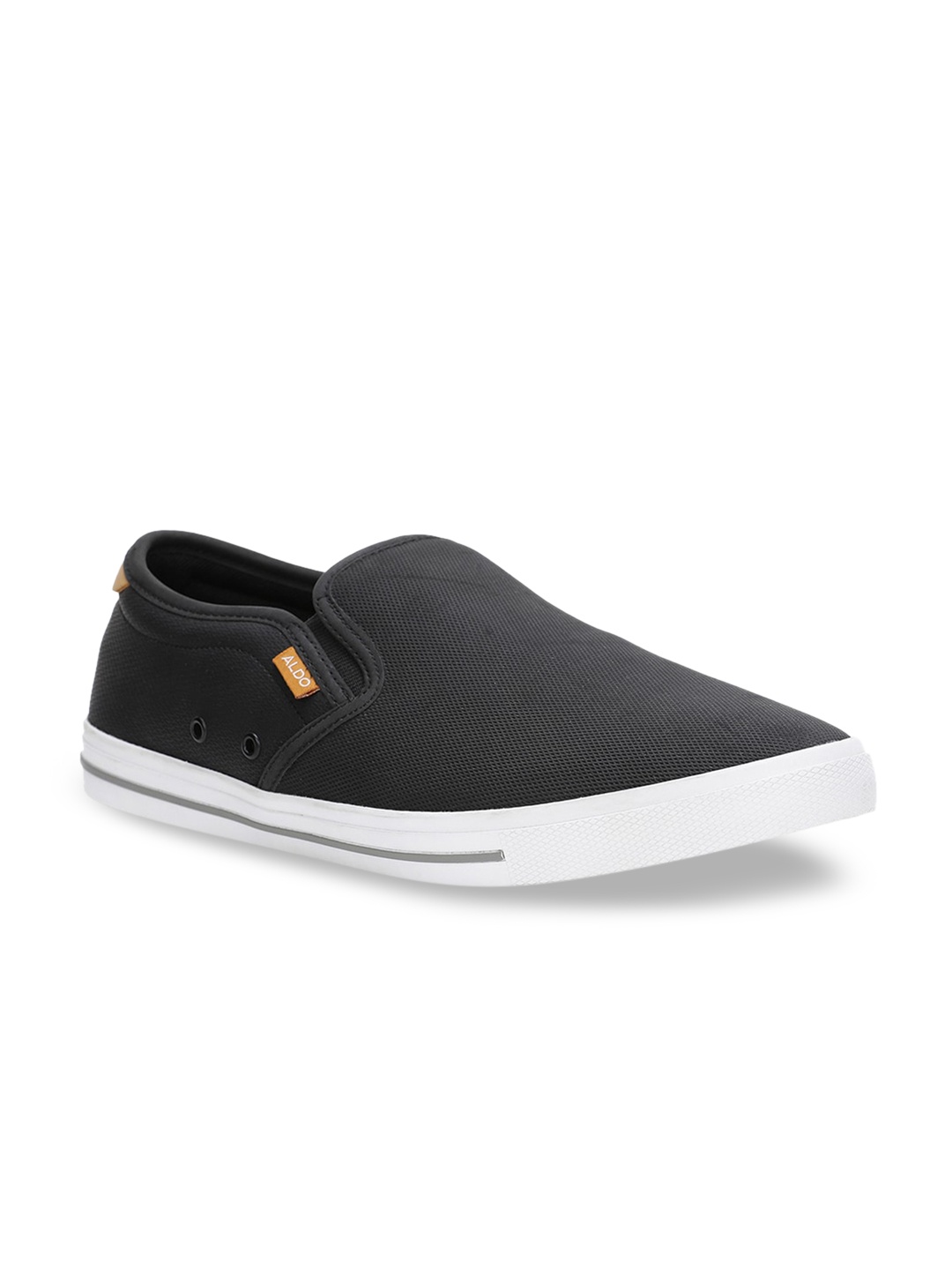 ALDO Men Black Slip-On Sneakers