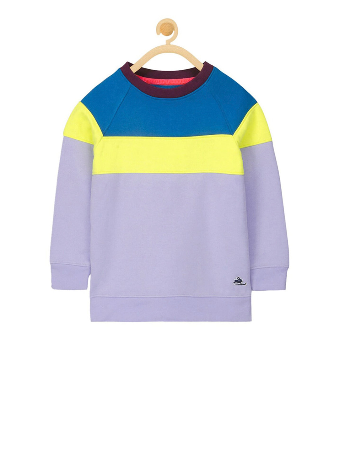 

Cherry Crumble Kids Lavender & Blue Colourblocked Sweatshirt