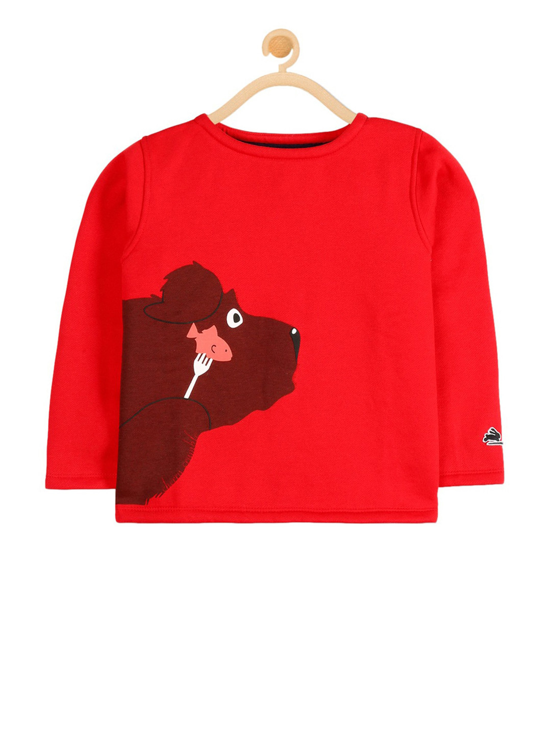 

Cherry Crumble Kids Red Printed Sweatshirt