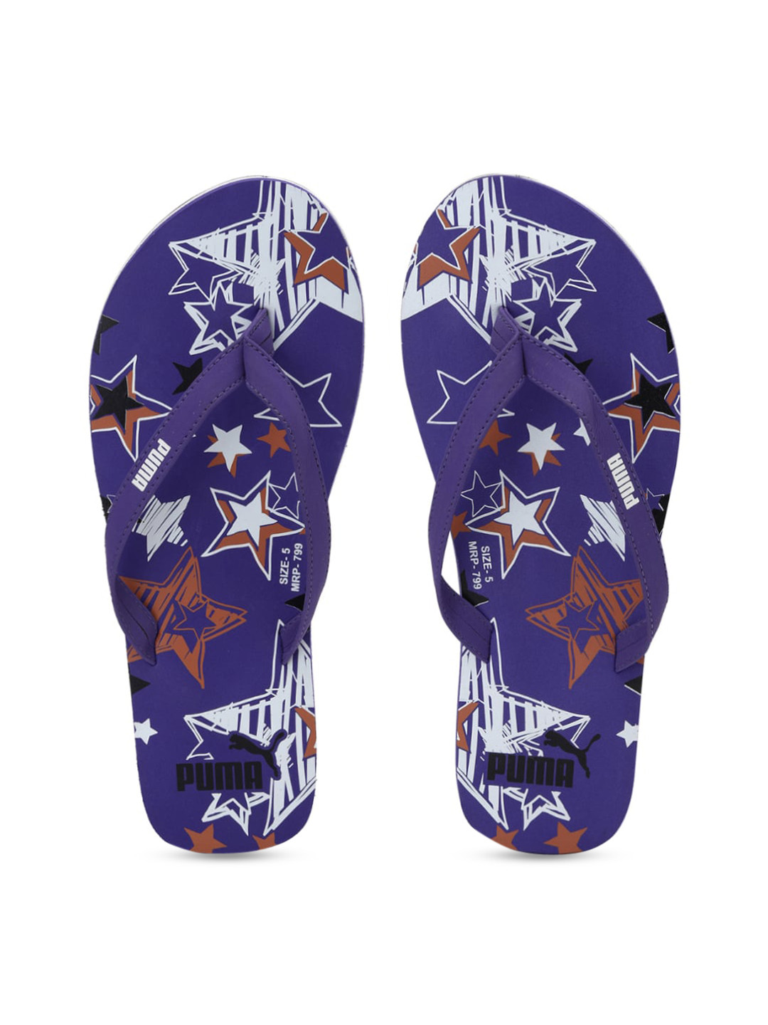 

Puma Women Blue Off-White Printed Thong Vitriol 2 Flip-Flops
