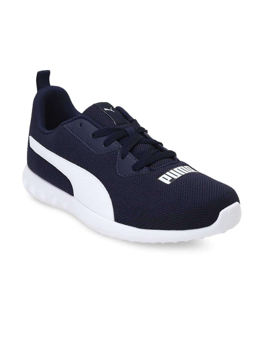 

Puma Women Blue White Concave Run Peacoat Running Shoes
