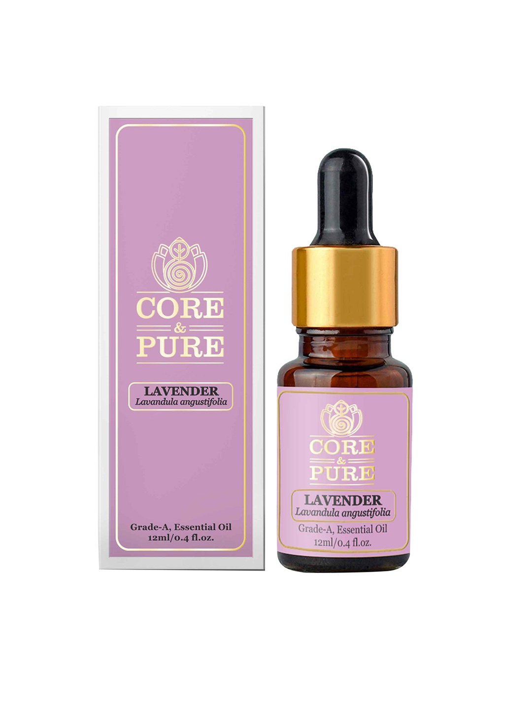 

CORE & PURE Lavender Grade-A Essential Oil 12ml, Brown