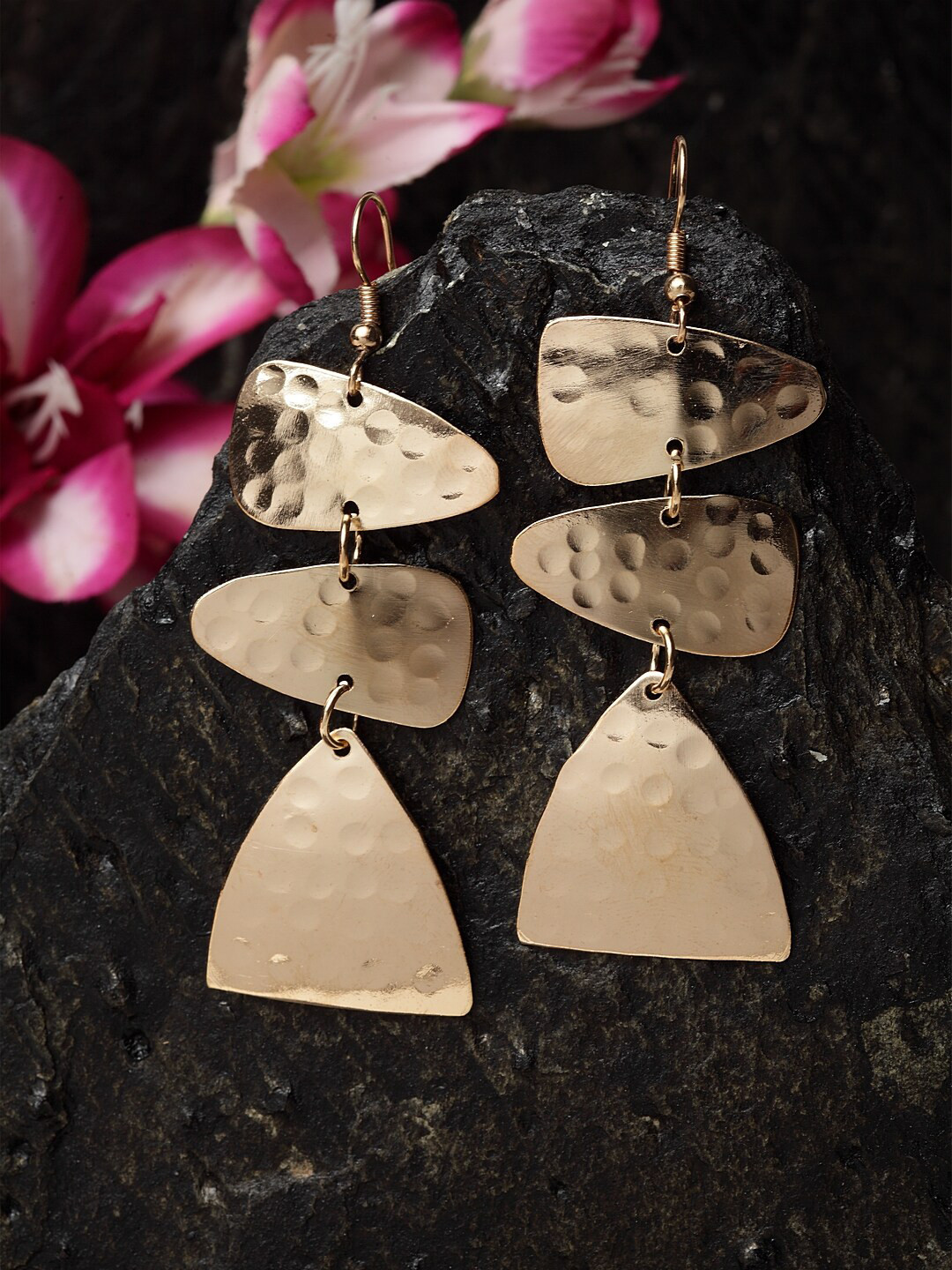 

Madame Gold-Toned Geometric Drop Earrings