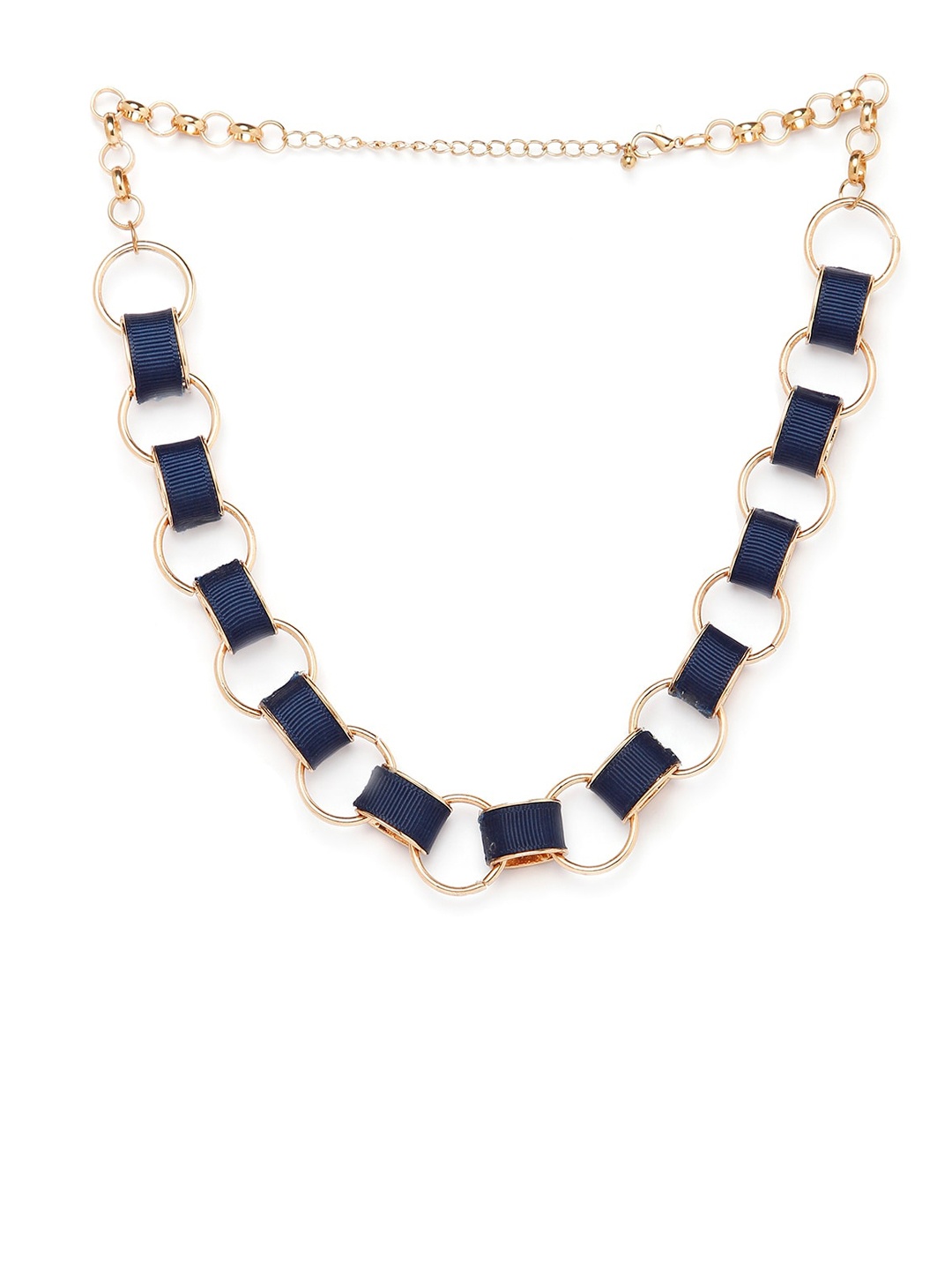 

Globus Gold-Plated Blue Statement Necklace
