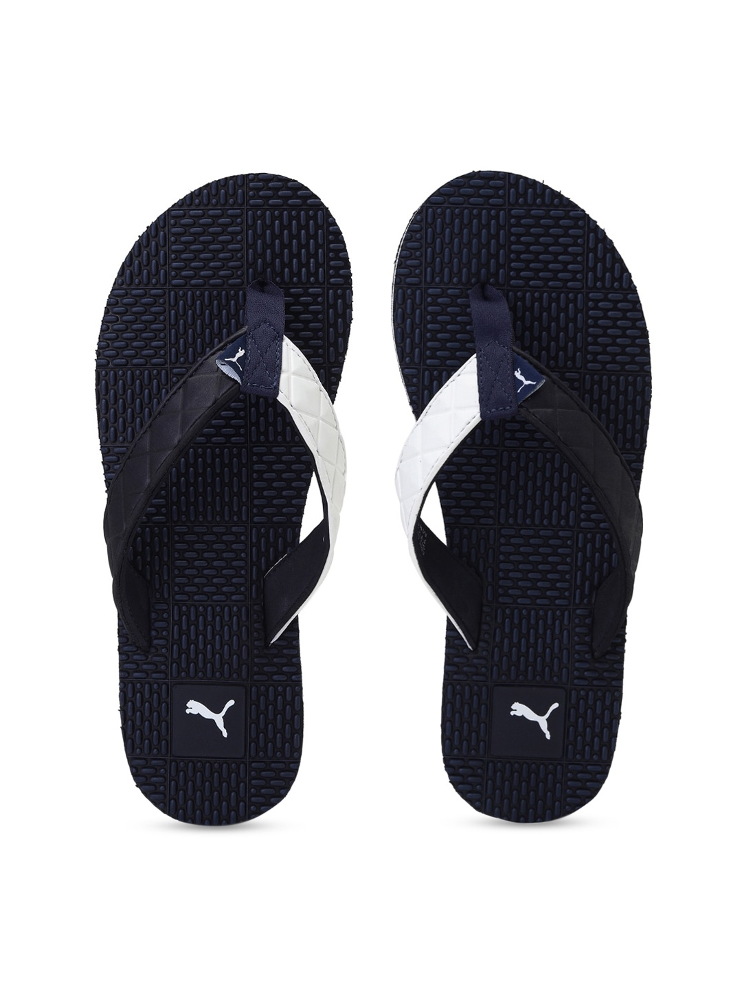 

Puma Unisex Navy Blue White Colourblocked Brandon Thong Flip-Flops