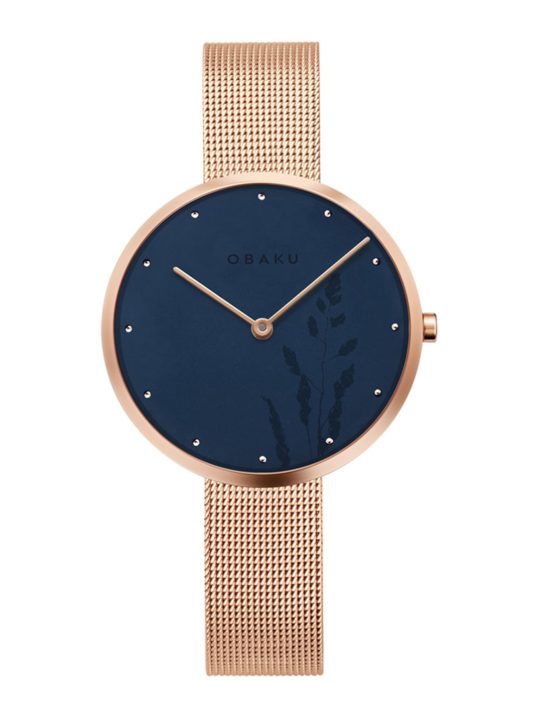 

Obaku Women Navy Blue Analogue Watch V219LXVAMV