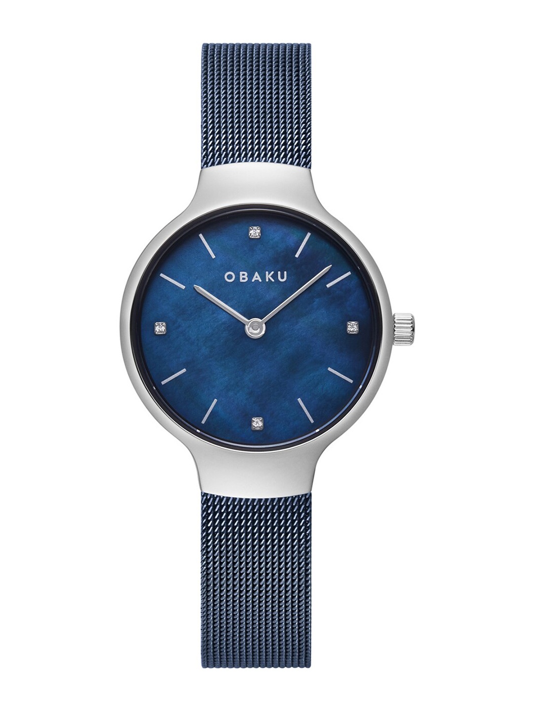Obaku Women Blue Analogue Watch V241LXCLML