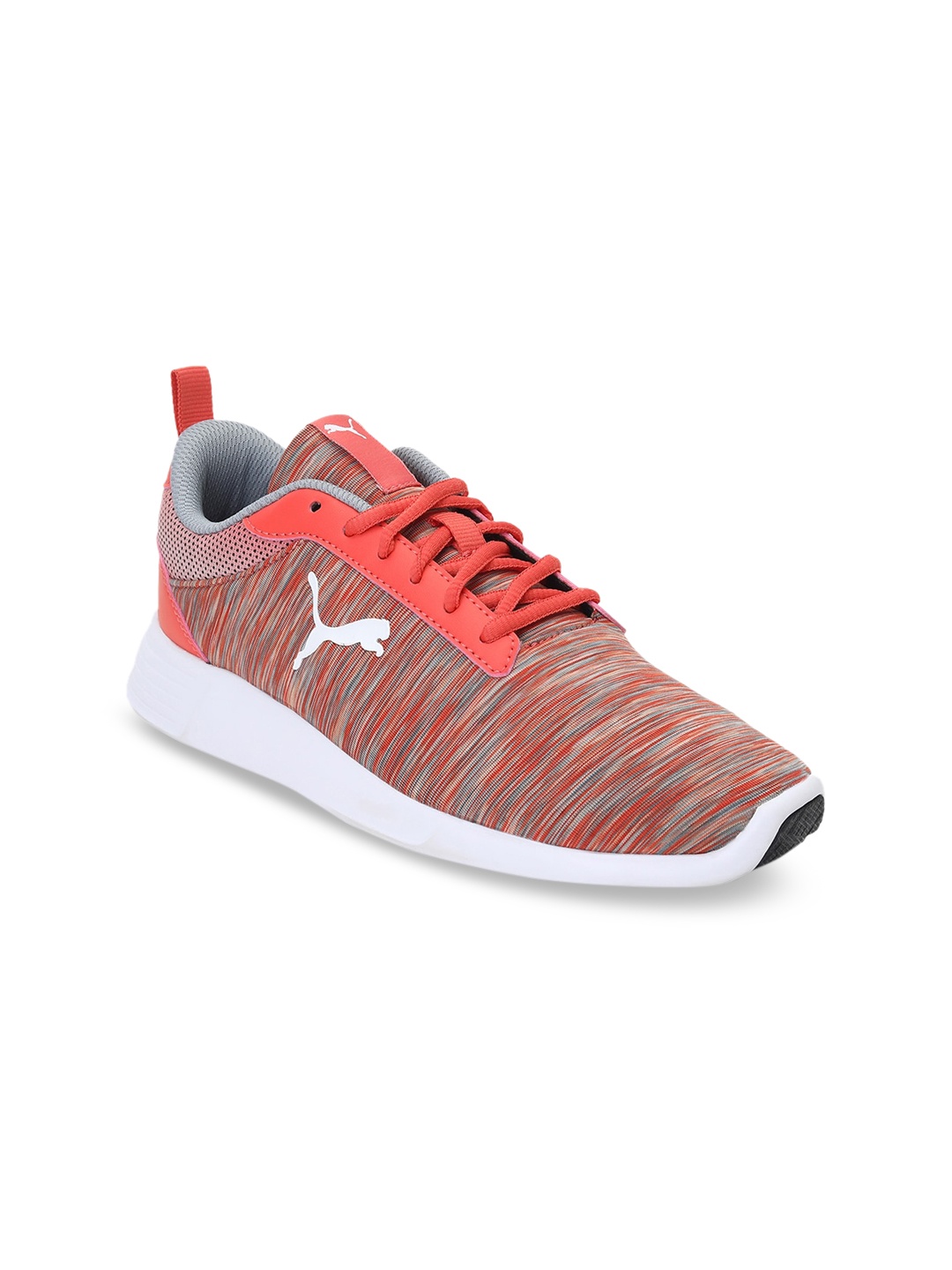 

Puma Women Orange & Grey Woven Design Sneakers