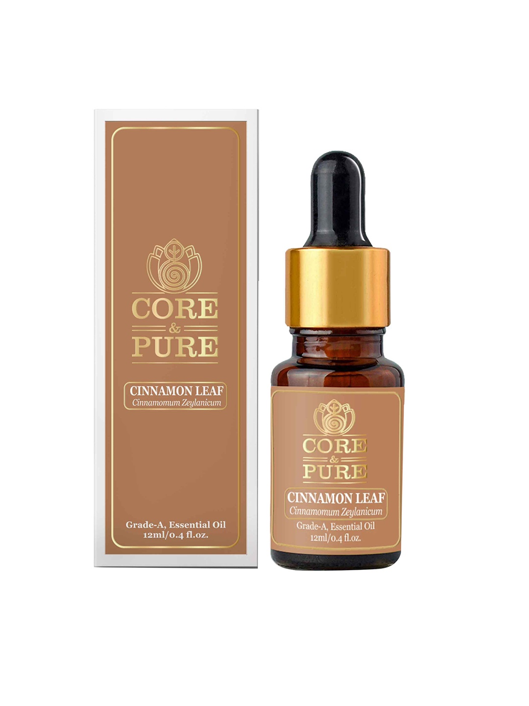 

CORE & PURE Cinnamon Leaf Grade-A Essential Oil, Brown