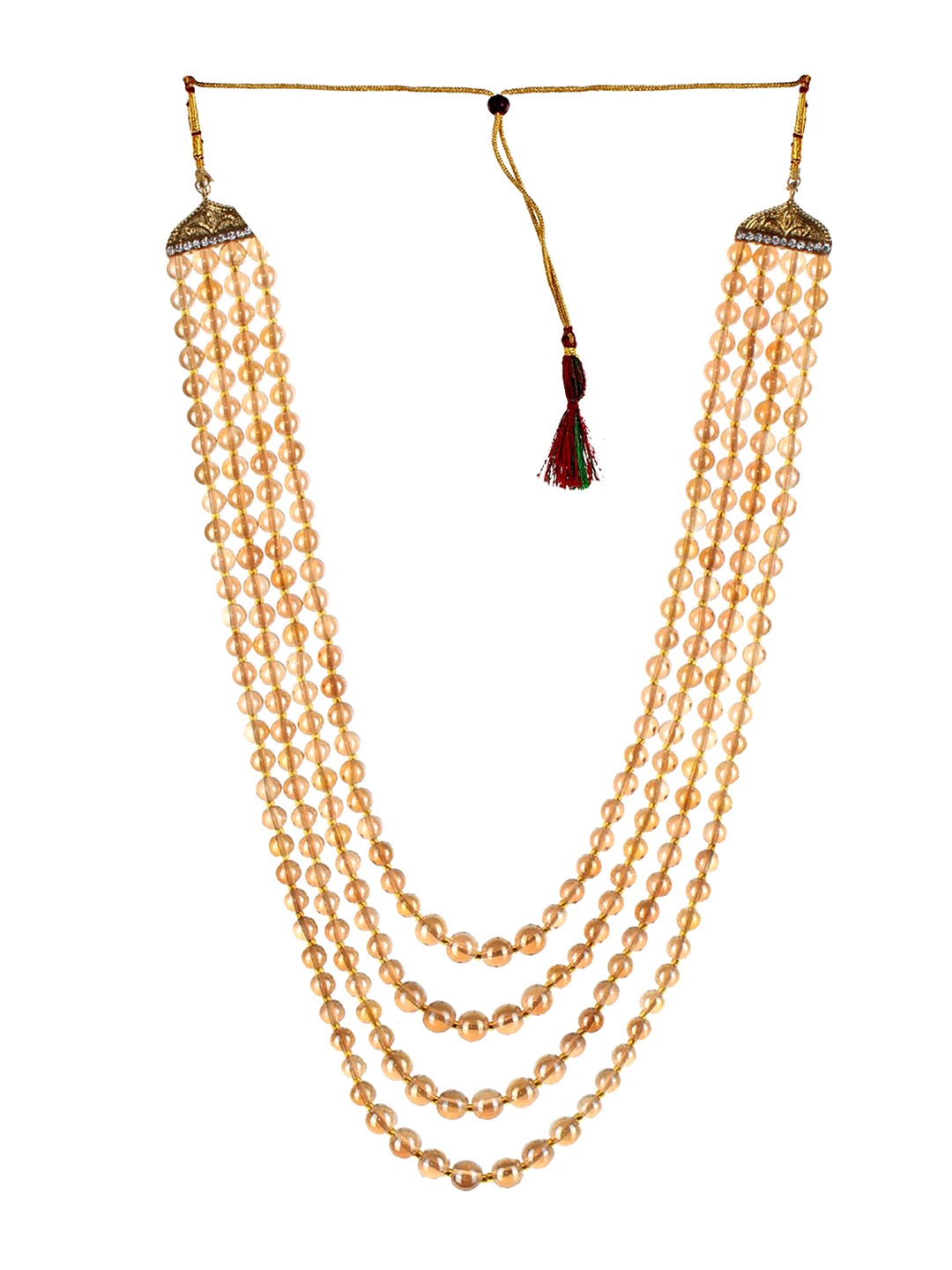 

LUCKY JEWELLERY Men Peach-Coloured Alloy Gold-Plated Necklace