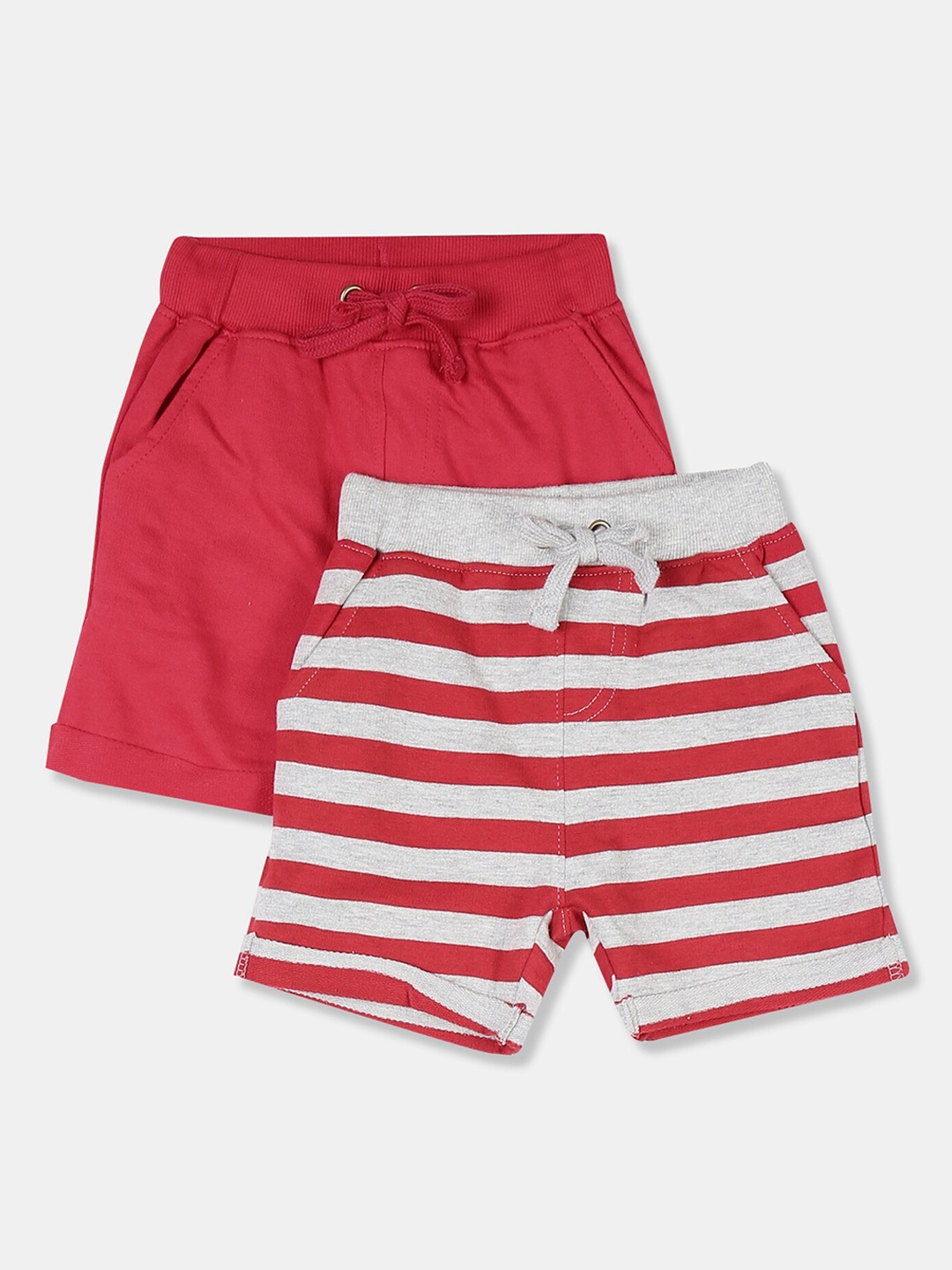 

Cherokee Boys Pack of 2 Assorted Striped Regular Fit Regular Shorts