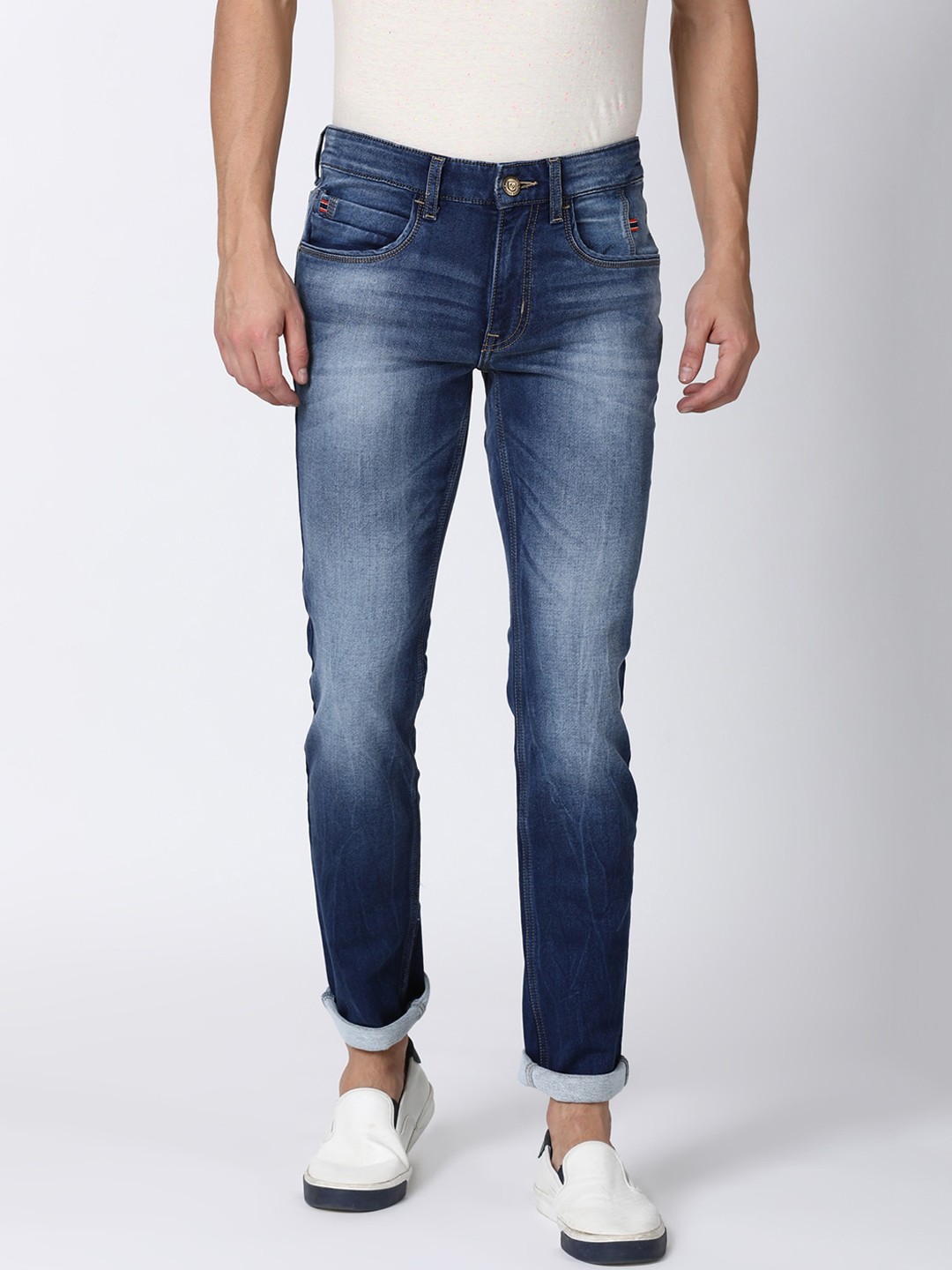 

Llak Jeans Men Blue Skinny Fit Mid-Rise Clean Look Stretchable Jeans