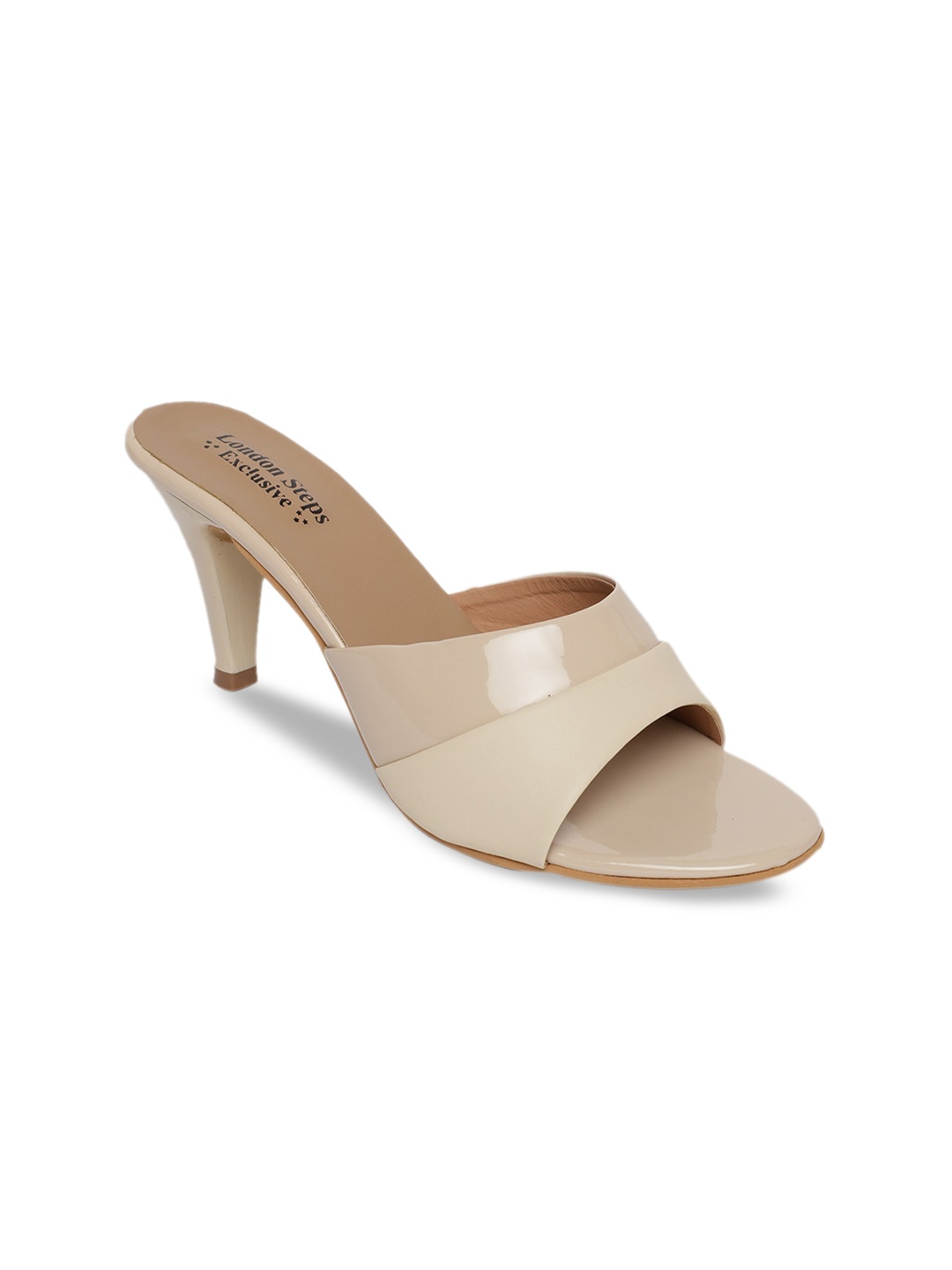 

LONDON STEPS Women Nude Solid Slim Heels