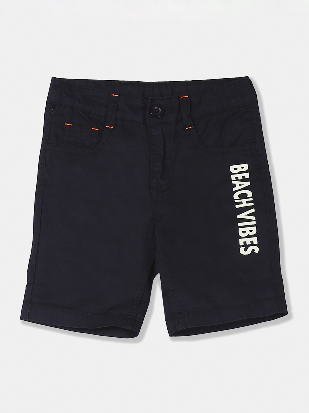 

Cherokee Boys Navy Blue Printed Regular Fit Regular Shorts