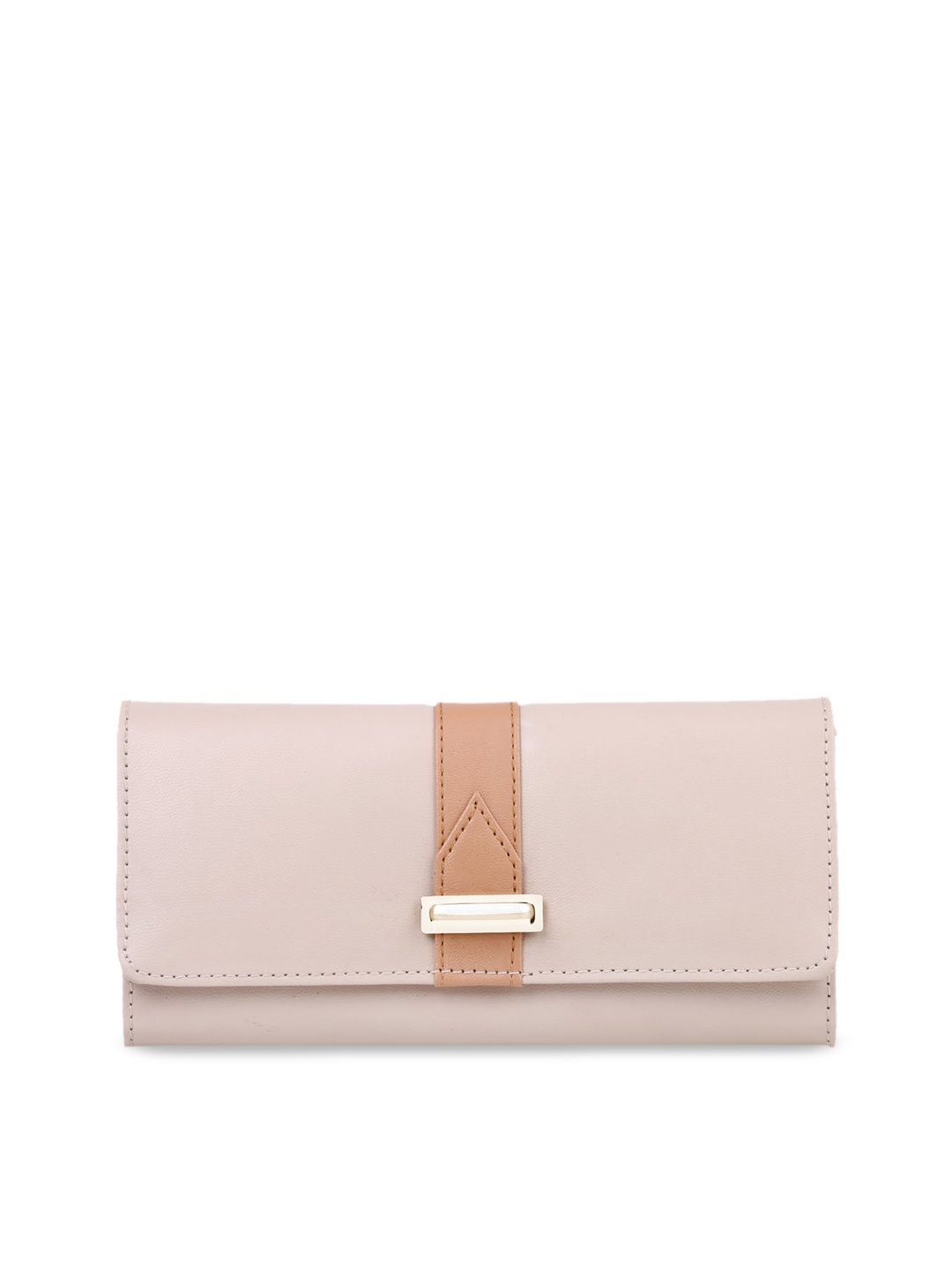 

WOMEN MARKS Cream-Coloured Solid Clutch