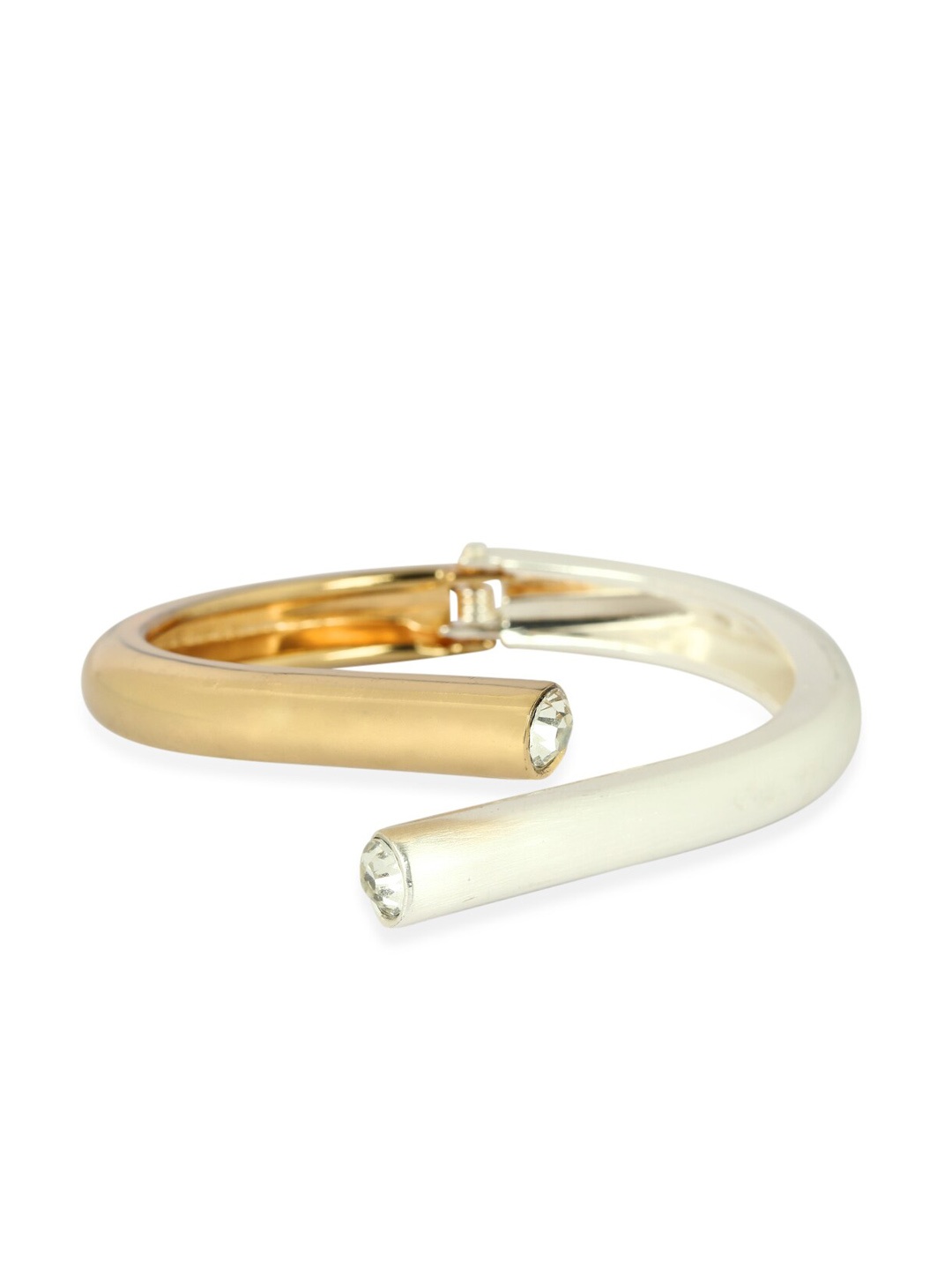 

ANIKAS CREATION Gold & Silver Cuff Bracelet