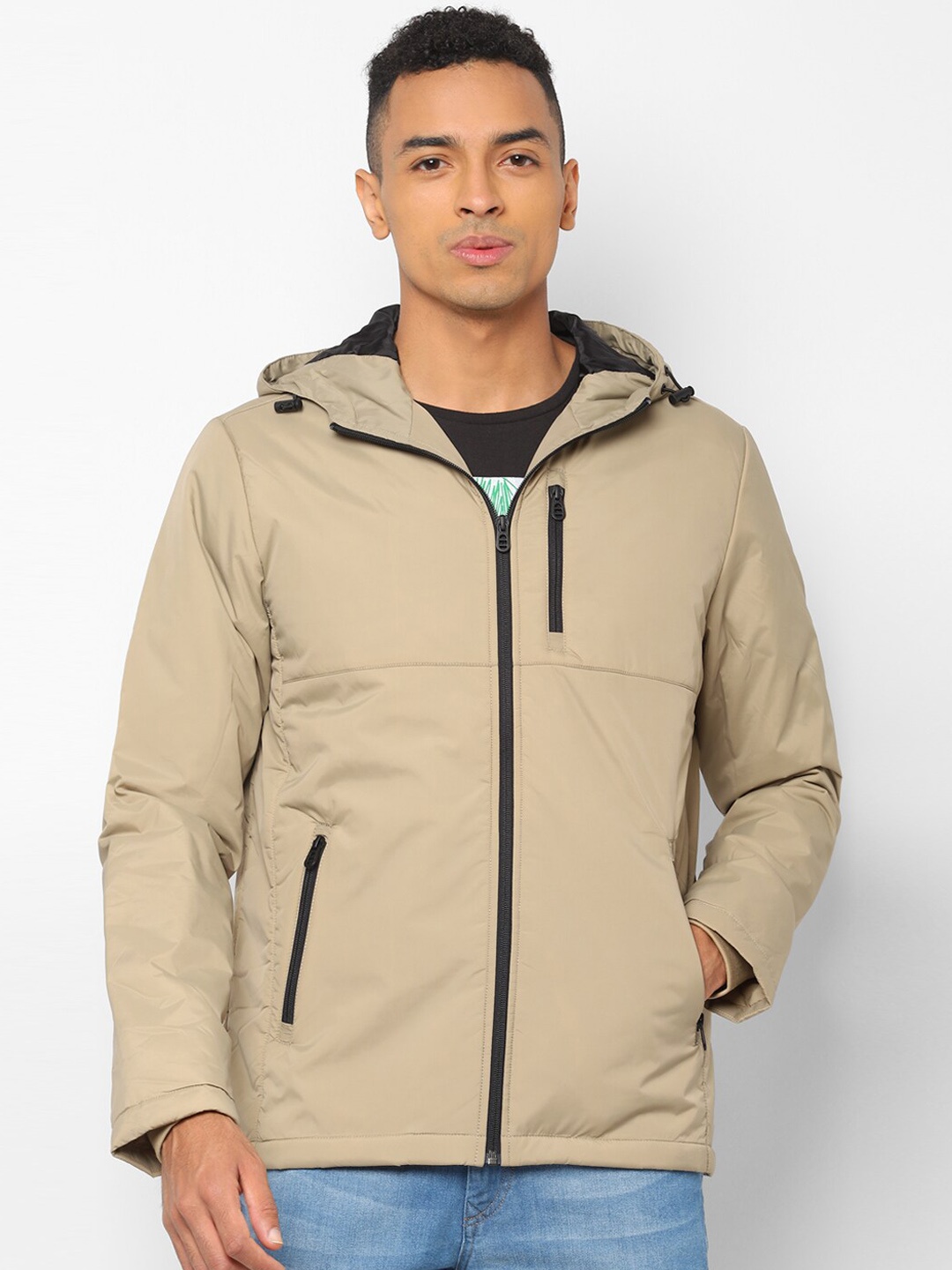 

Allen Solly Sport Men Beige Solid Padded Jacket