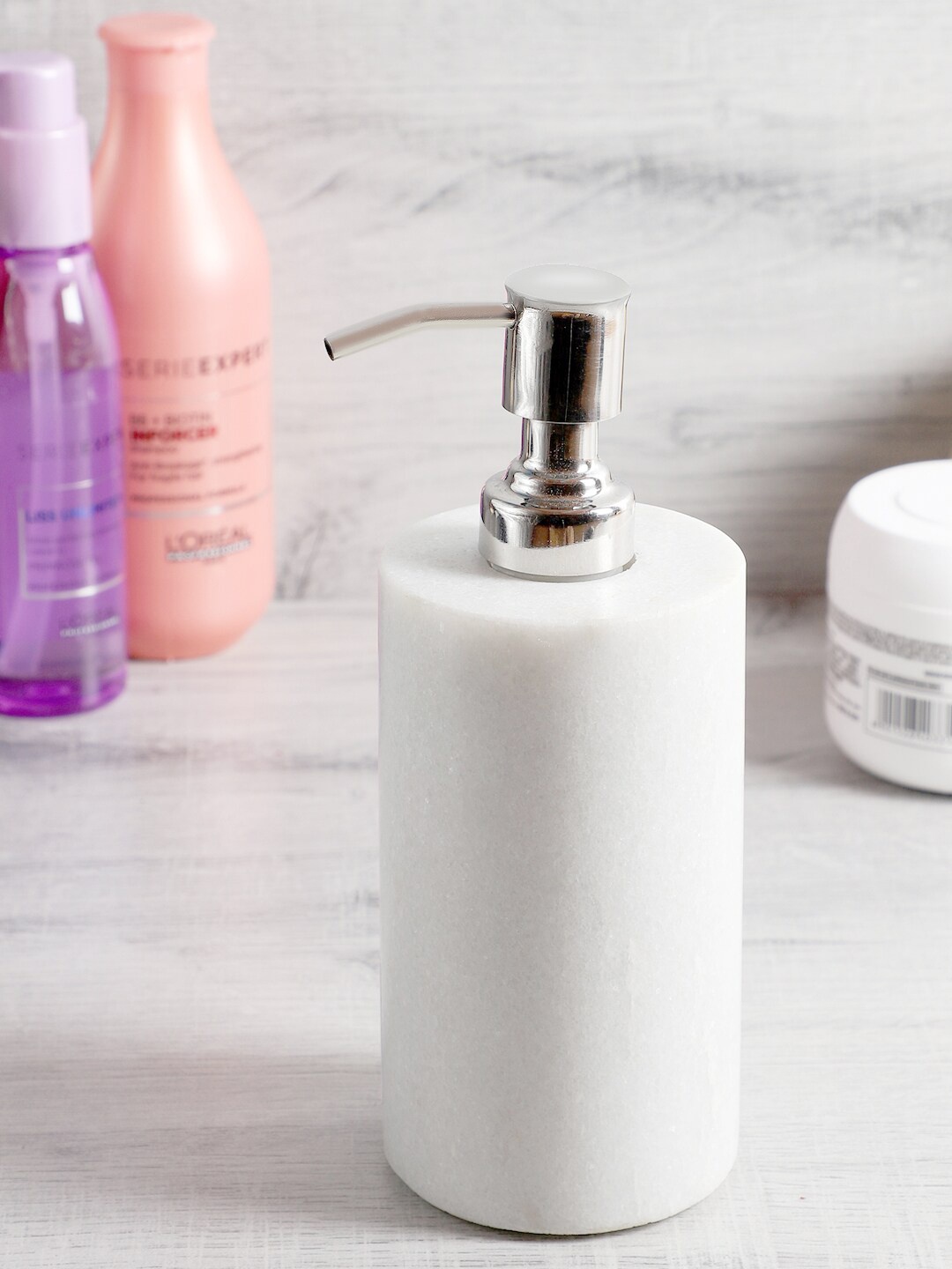 NikkisPride White Marble Liquid Soap Dispenser