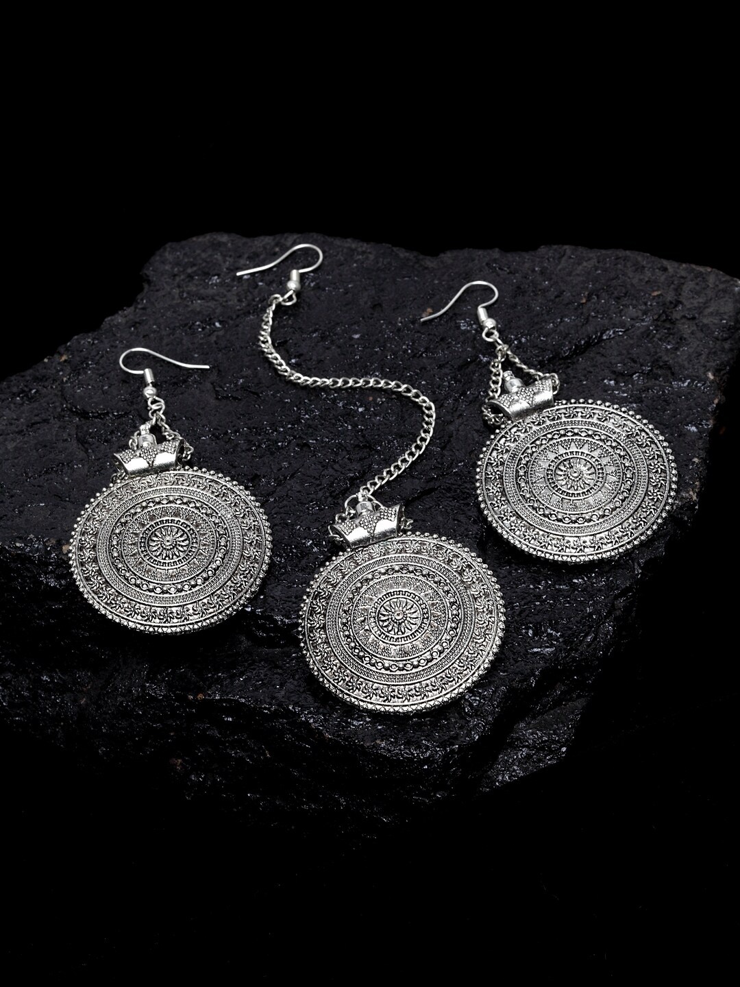 

PANASH Oxidized Silver-Plated Jewellery Set