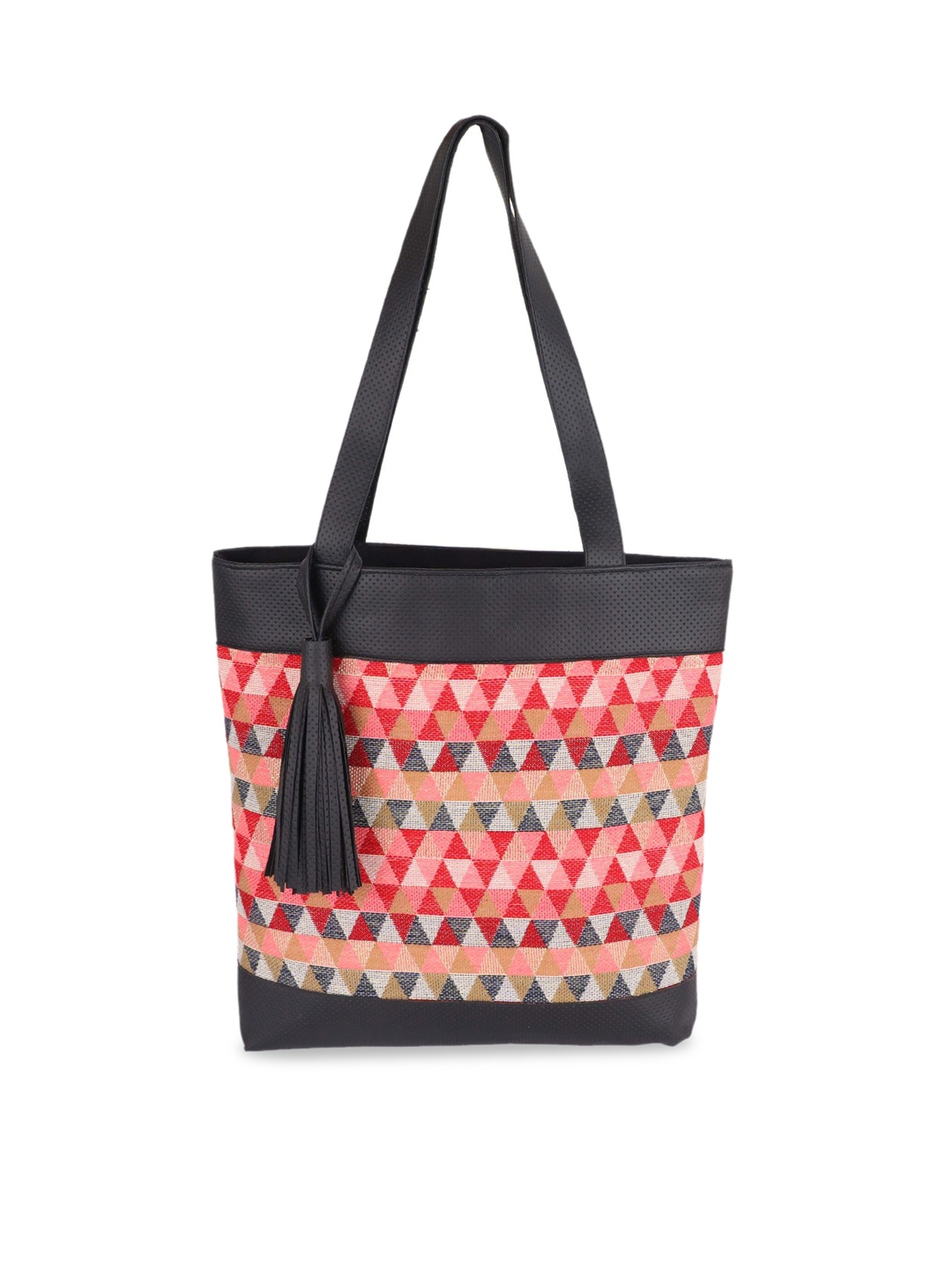 

REZZY Multicoloured Self Design Tote Bag, Multi