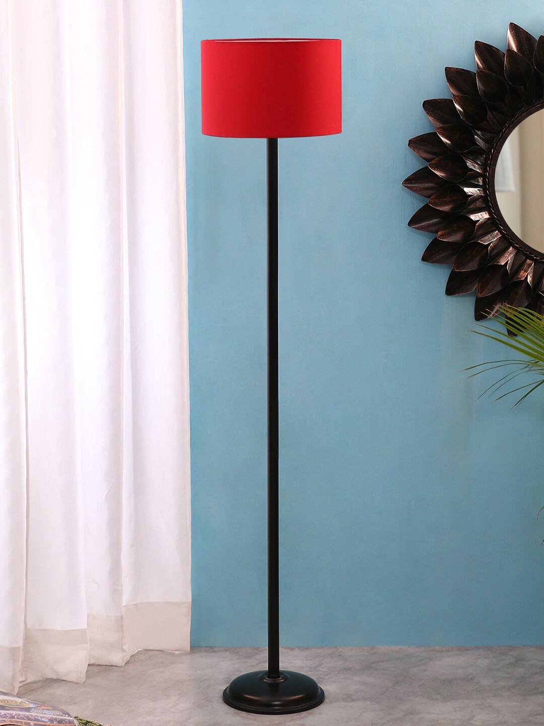 

Devansh Red Solid Traditional Club Lamp