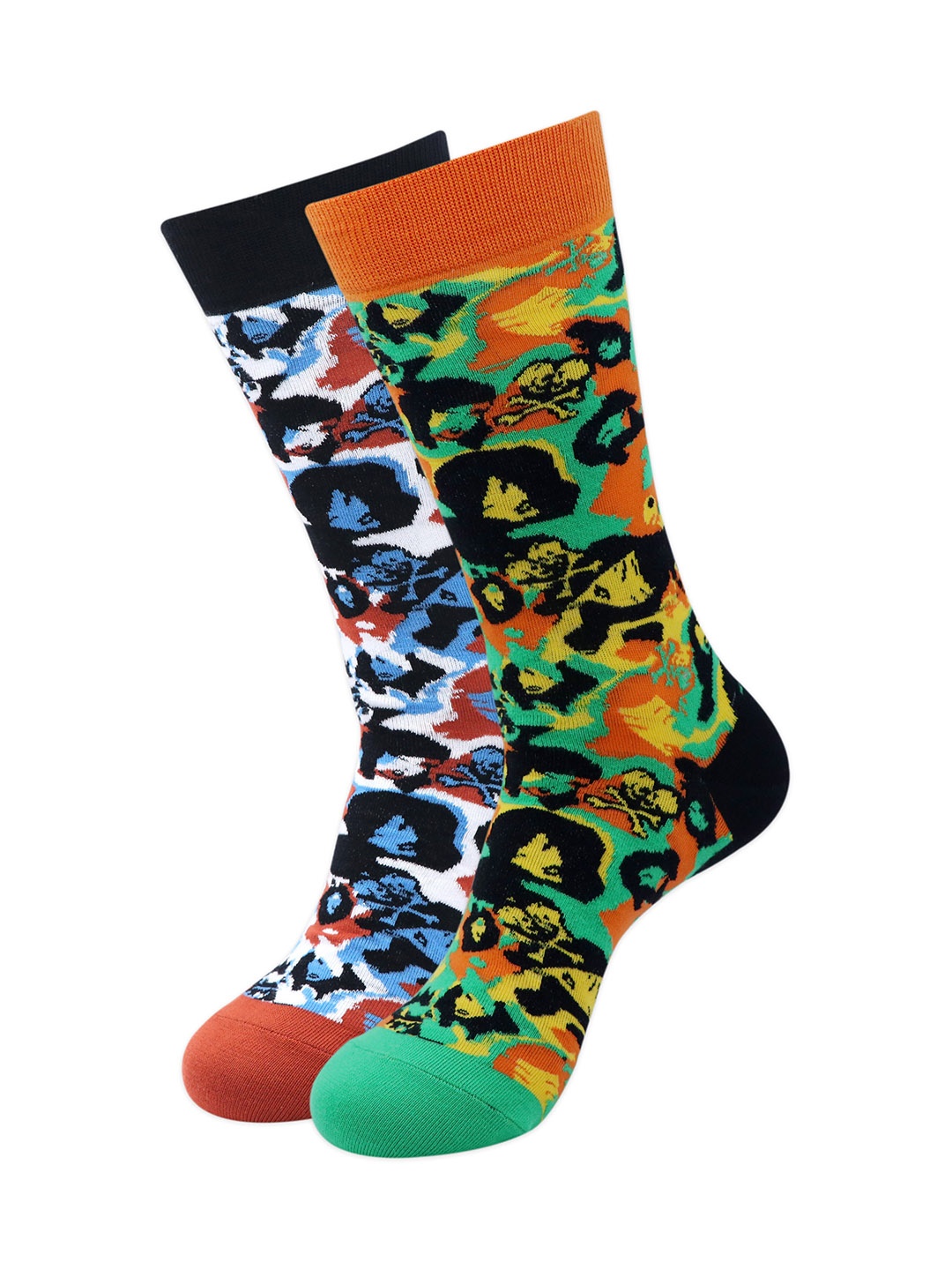 

Balenzia x Tokidoki Men Pack of 2 Patterned Crew Length Socks, Sea green