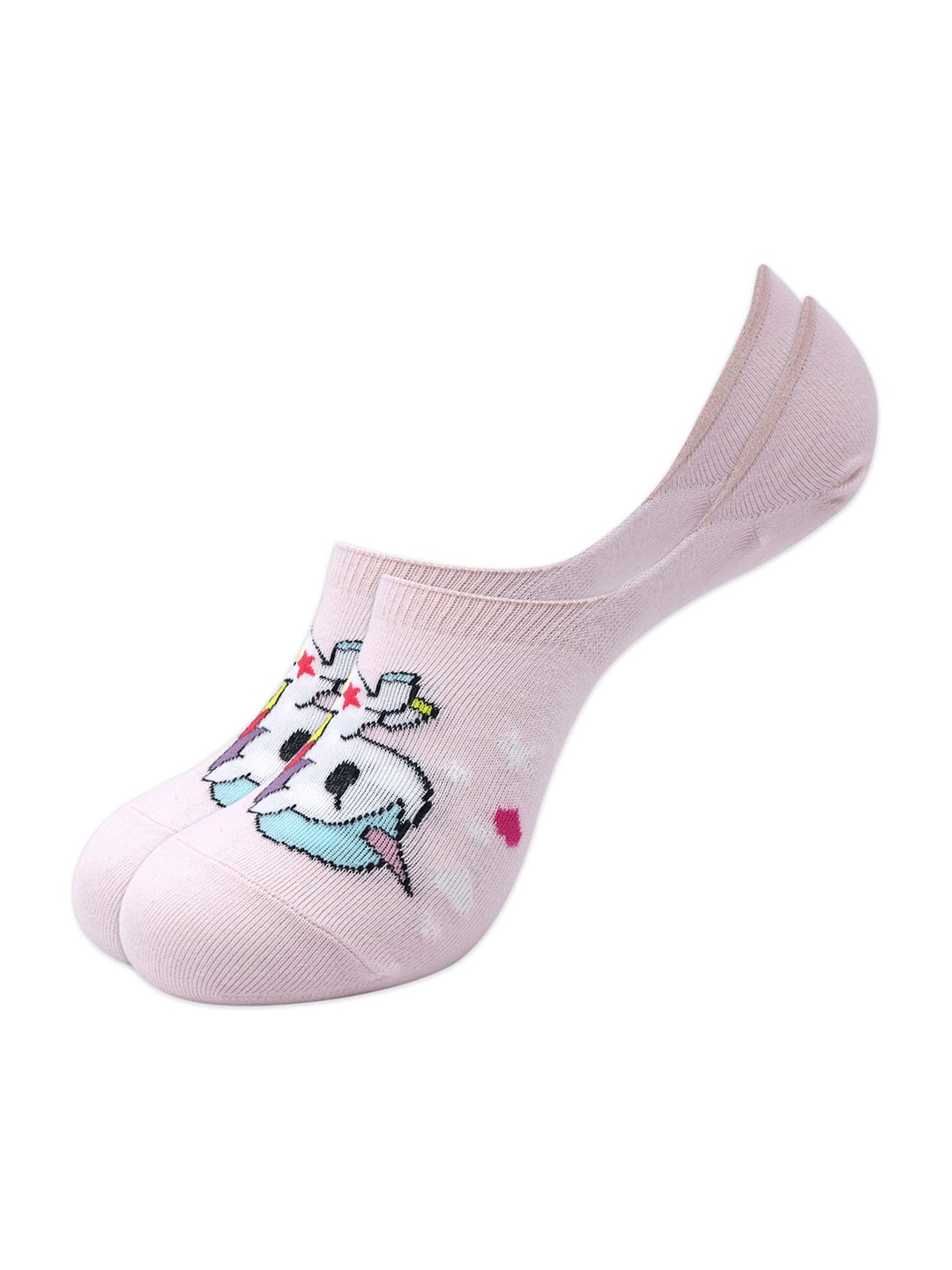 

Balenzia X Toki-Doki Women Pink & White Unicorno Stellina Shoe Liners