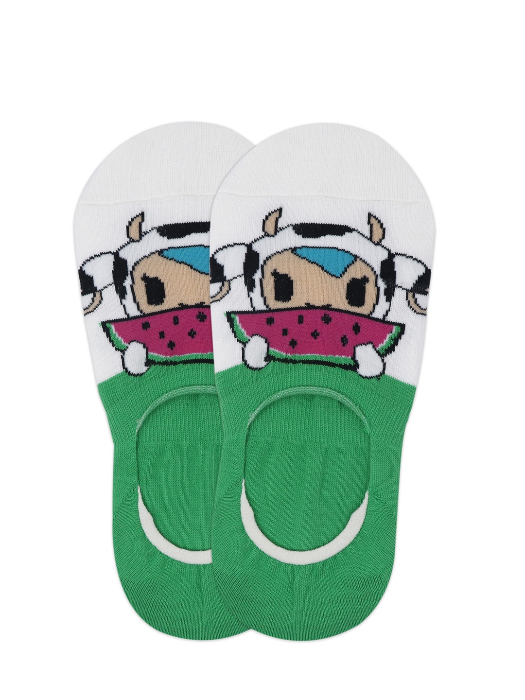 

Balenzia Women Green & White Tokidoki Patterned Shoe Liners