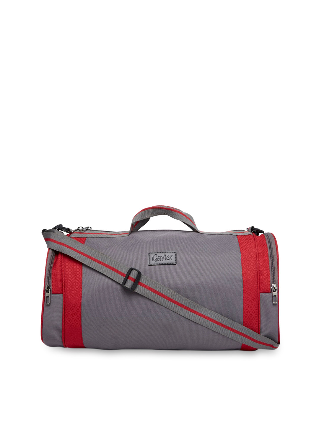 

GEPACK by BagsRus Polyester 52 cms Red Duffel Travel Bag, Grey