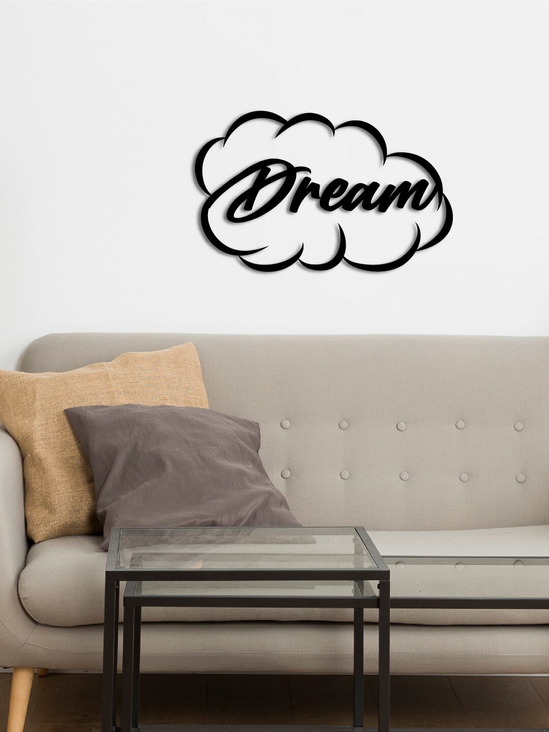 

eCraftIndia Black Dream Wooden Cutout Ready to Hang Home Decor