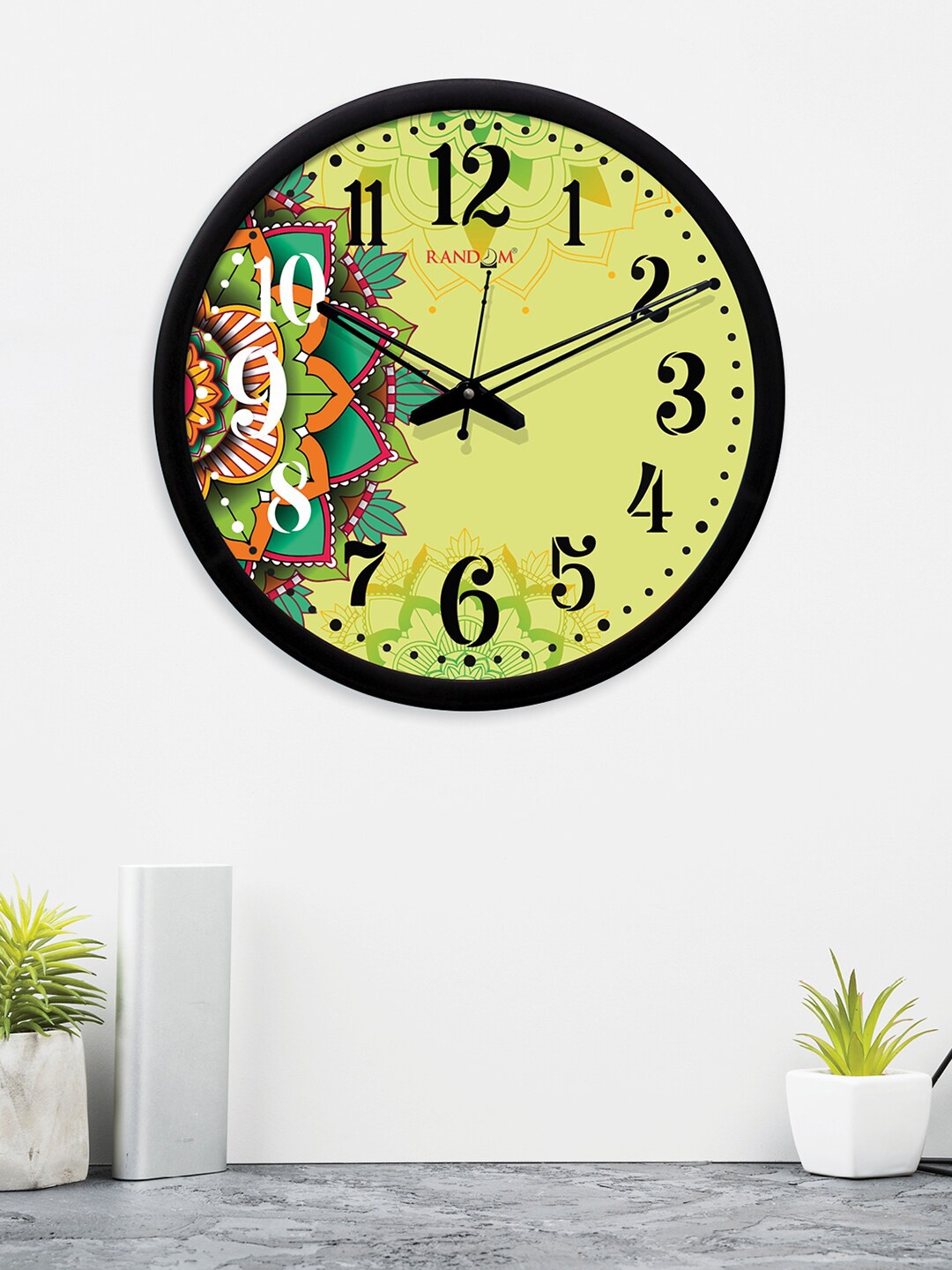 

RANDOM Green Round Printed Analogue Wall Clock (30.48 cm x 30.48 cm)