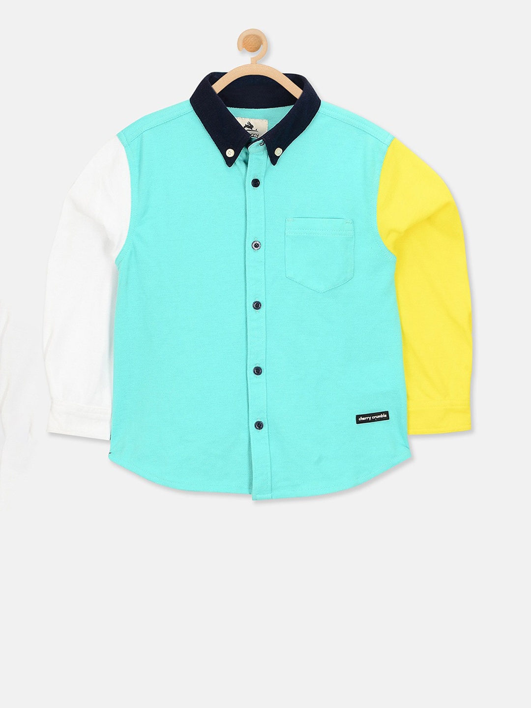 

Cherry Crumble Unisex Kids Multicoloured Regular Fit Solid Casual Shirt, Multi
