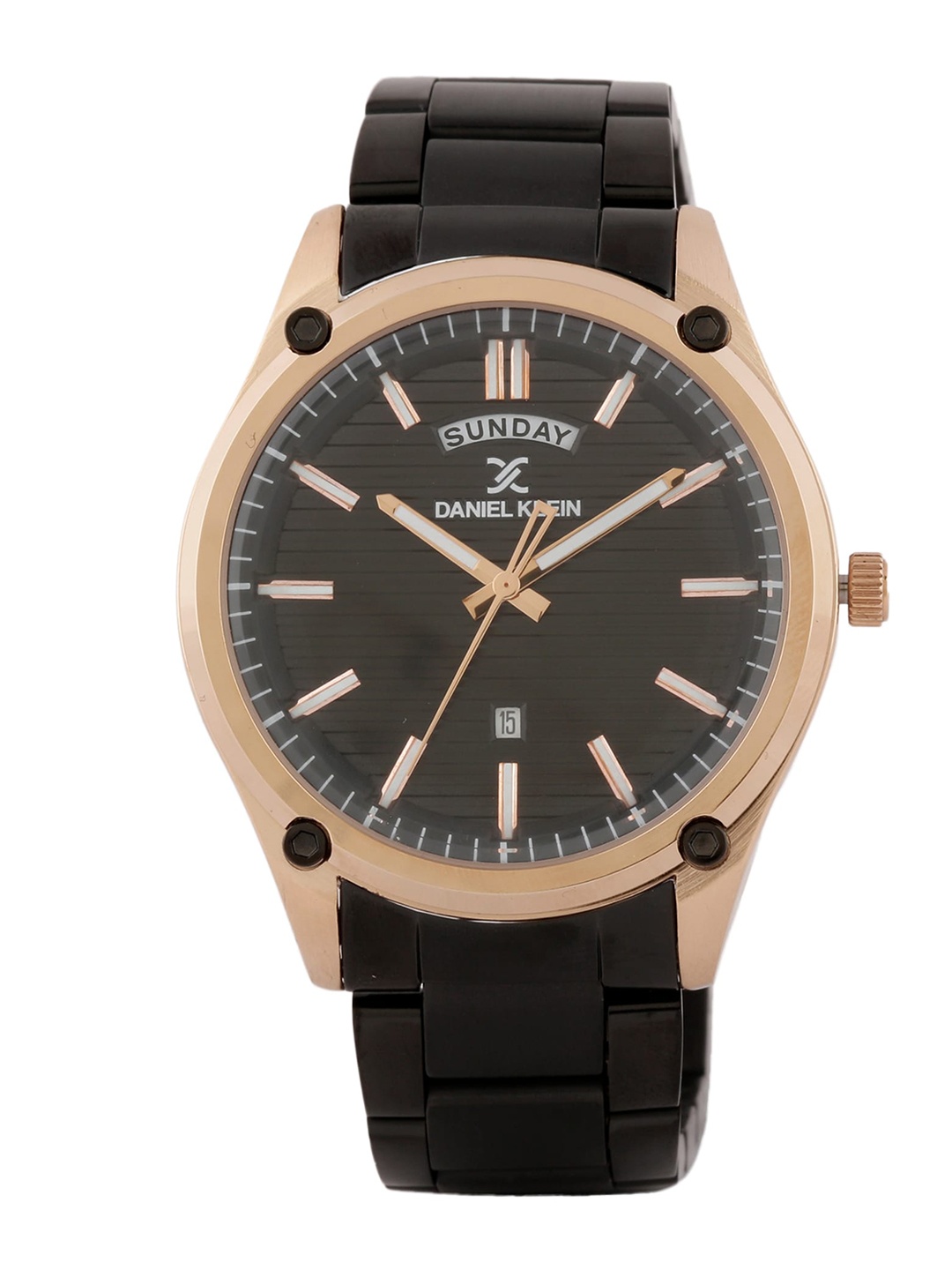 

Daniel Klein Men Black & Gold-Toned Analogue Watch