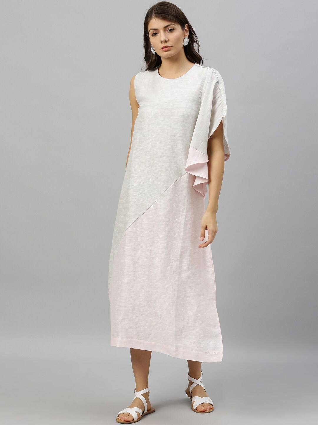 

RAREISM Women Pink Solid A-Line Dress