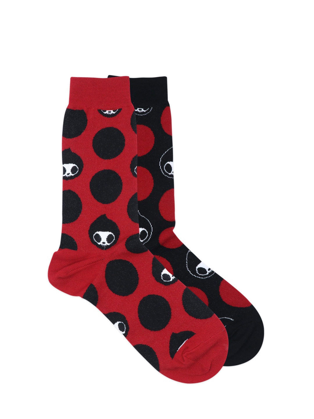 

Balenzia x Tokidoki Men Pack of 2 Adios Patterned Calf-Length Socks, Black
