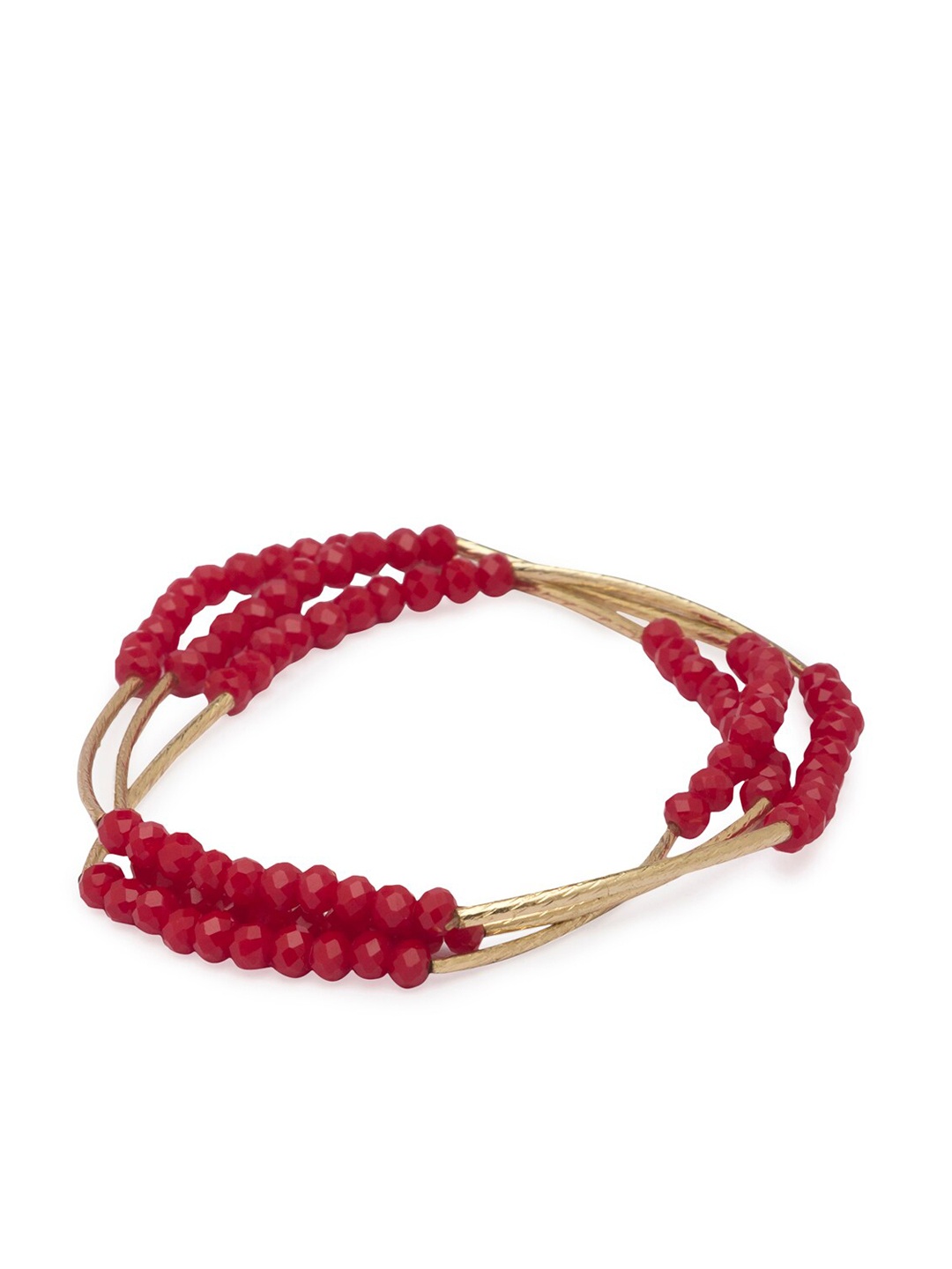 Globus Red Gold-Plated Multistrand Bracelet