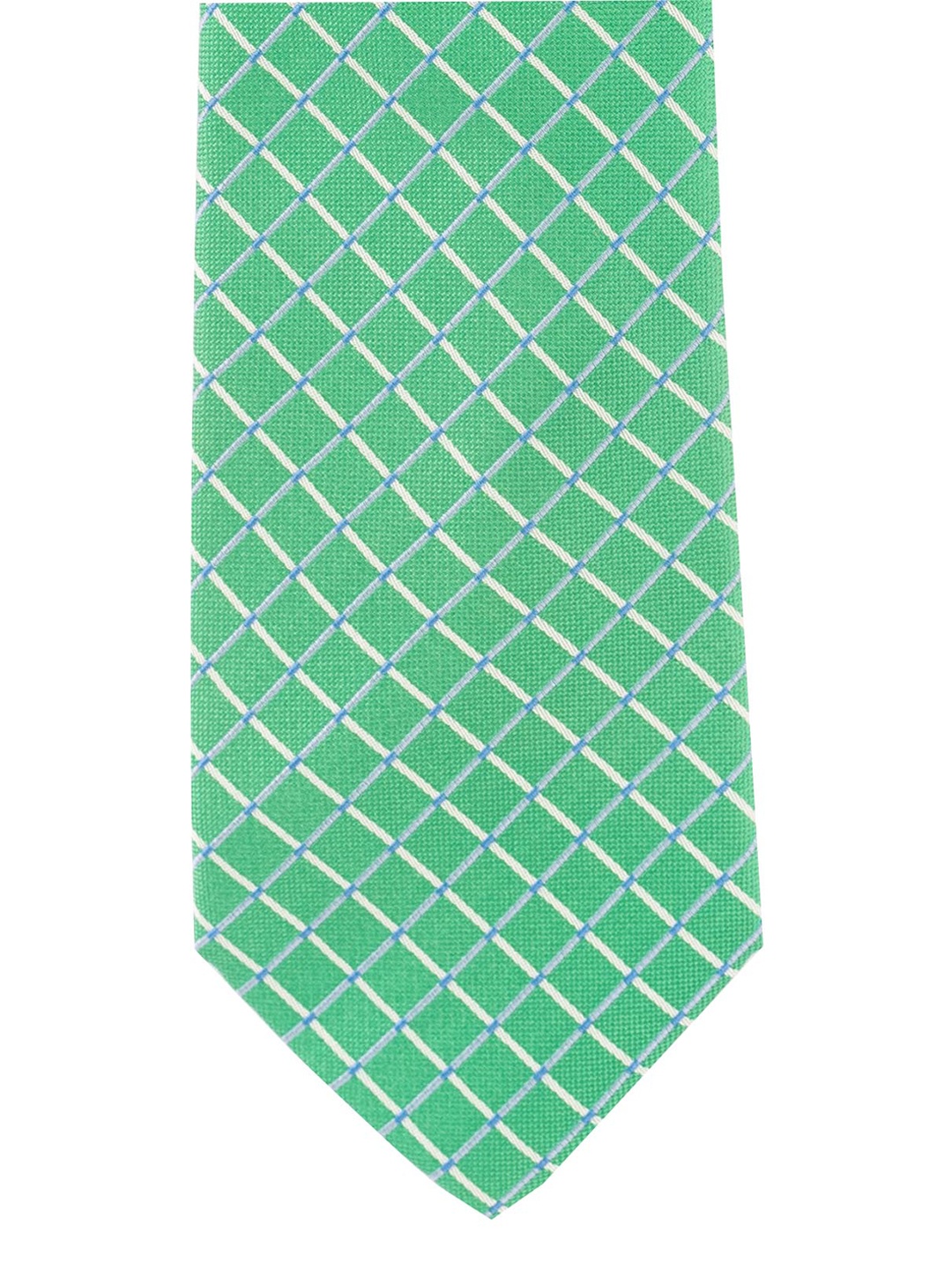 

The Tie Hub Green & Blue Checked Broad Tie