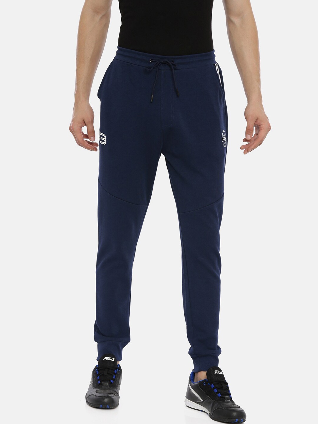 

Proline Active Men Navy Solid Jogger-Fit Track Pants, Navy blue